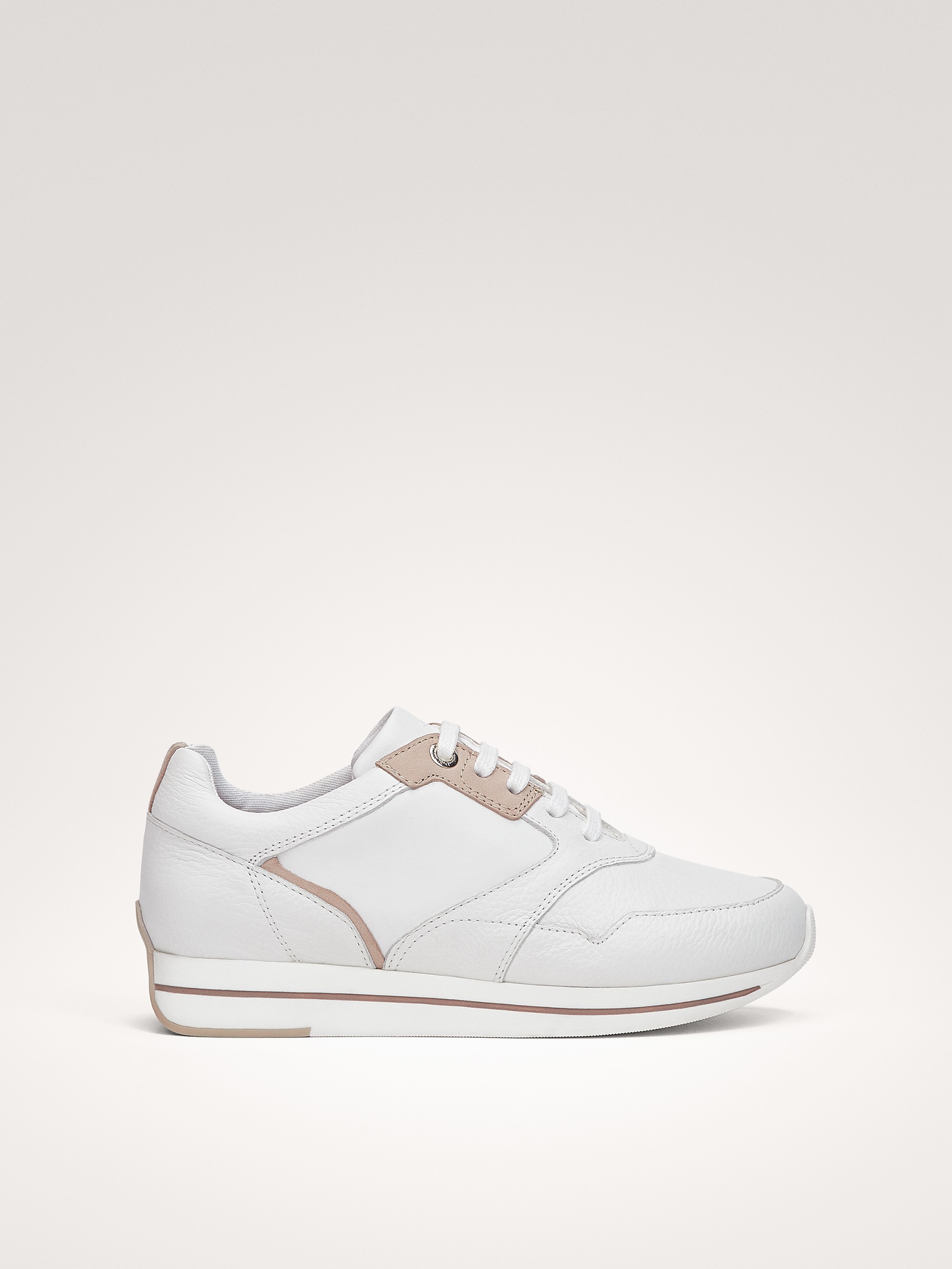 massimo dutti white leather trainers