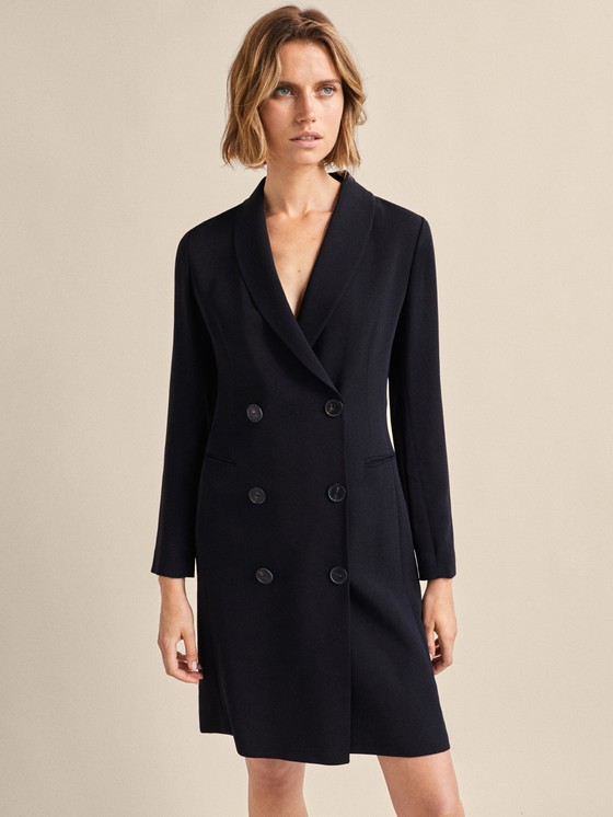 Massimo Dutti BLACK BLAZER DRESS at £139 | love the brands