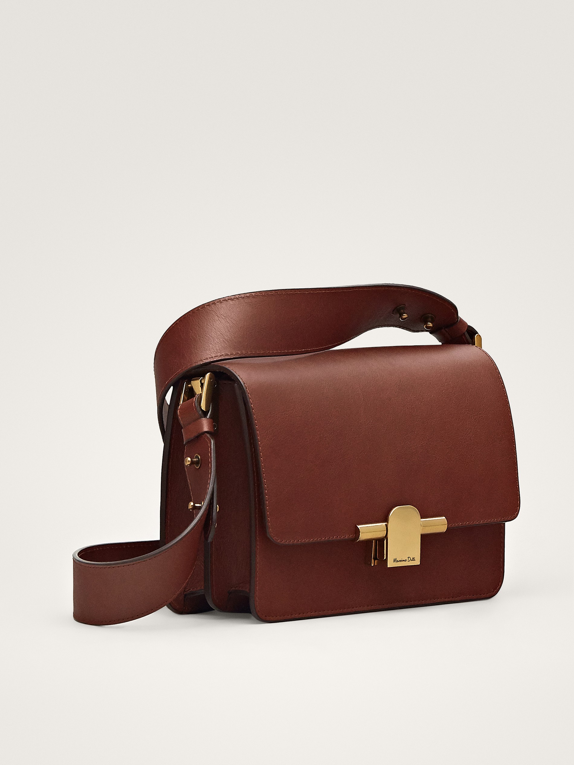 massimo dutti leather crossbody bag