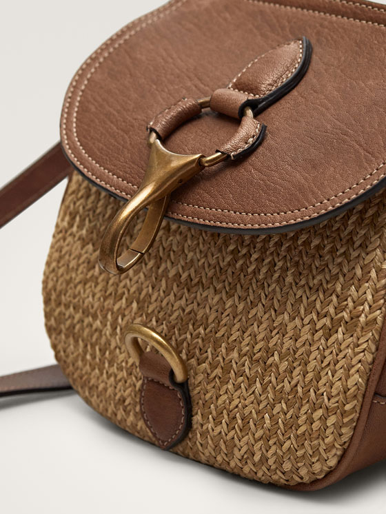 massimo dutti leather crossbody bag