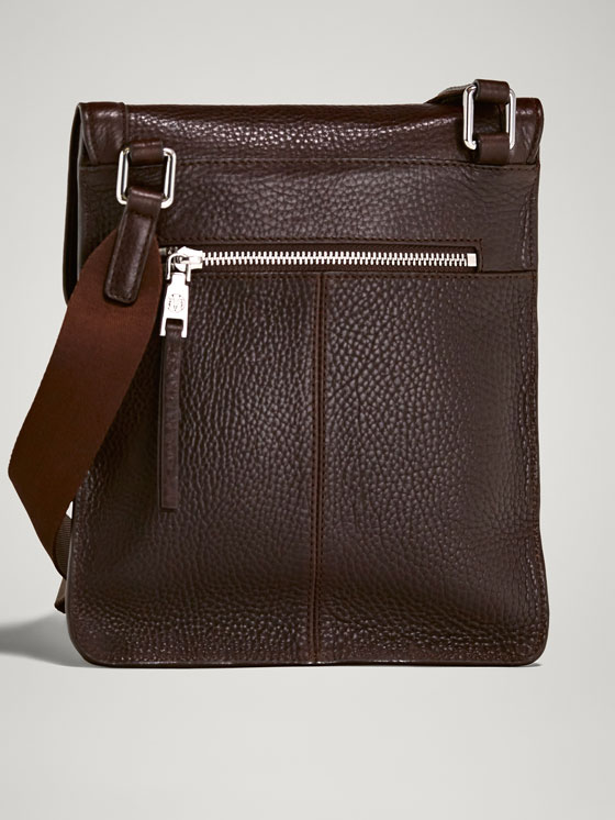 massimo dutti leather crossbody bag