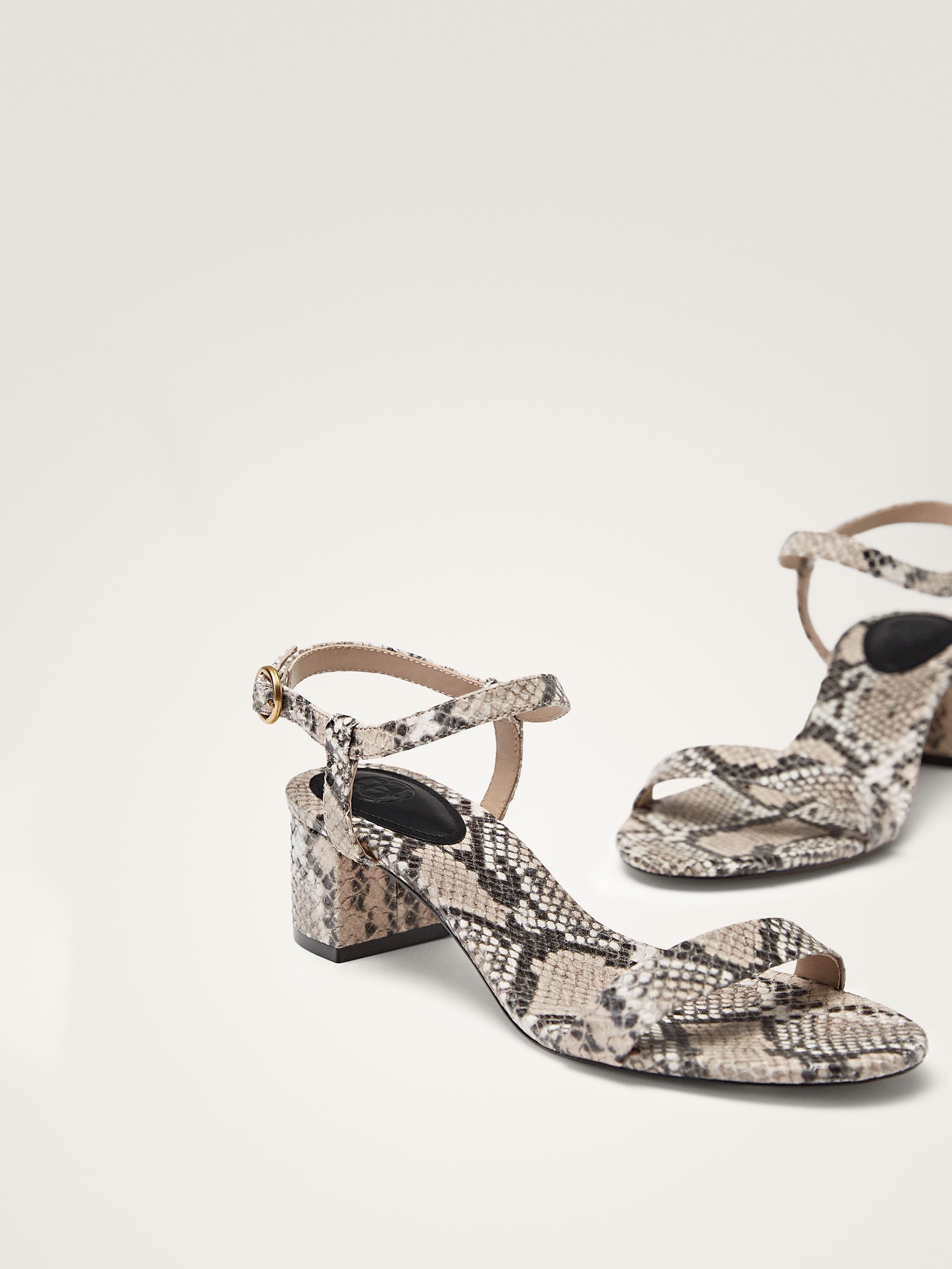 leopard print sandals block heel