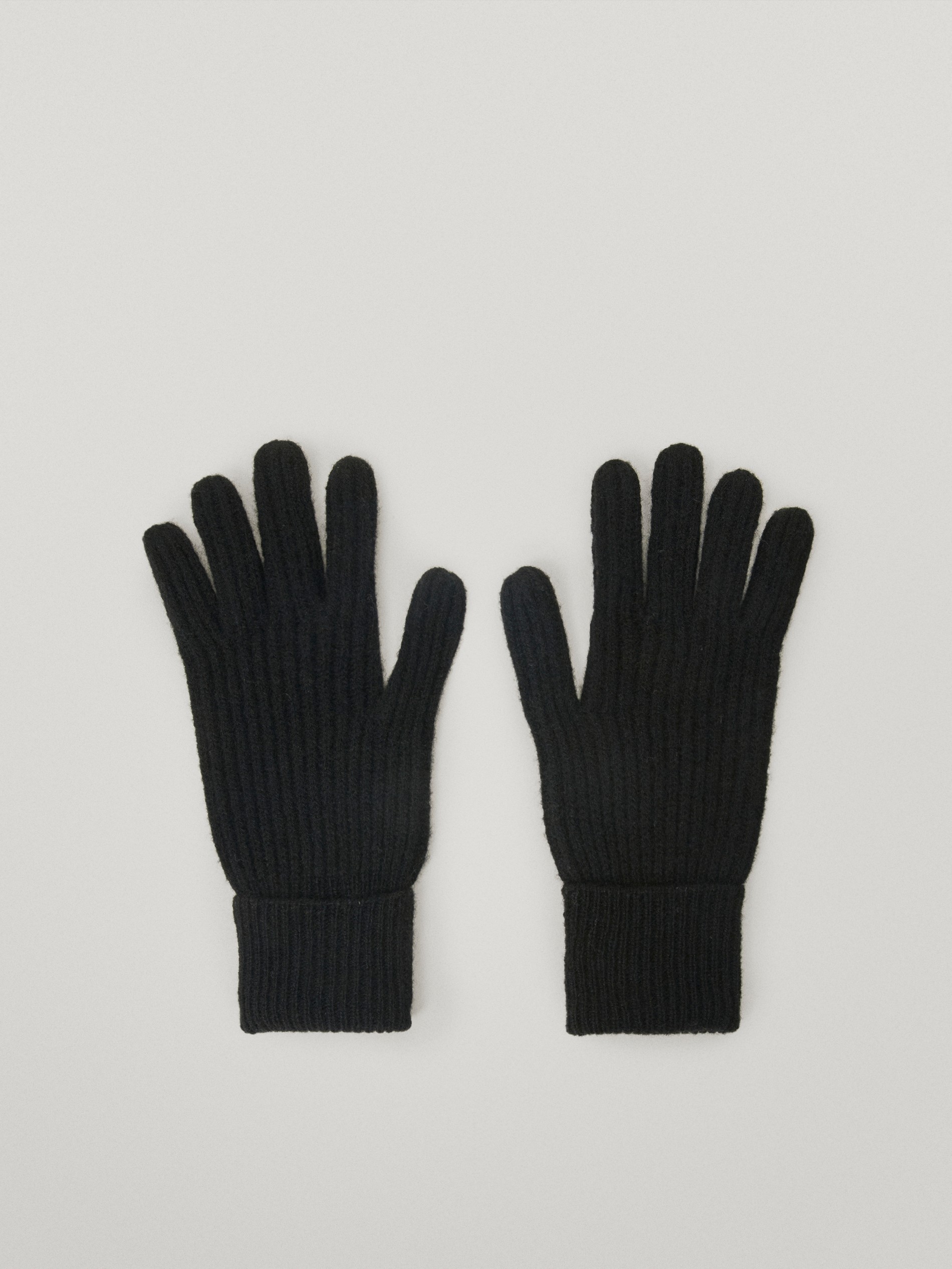 black wool gloves womens