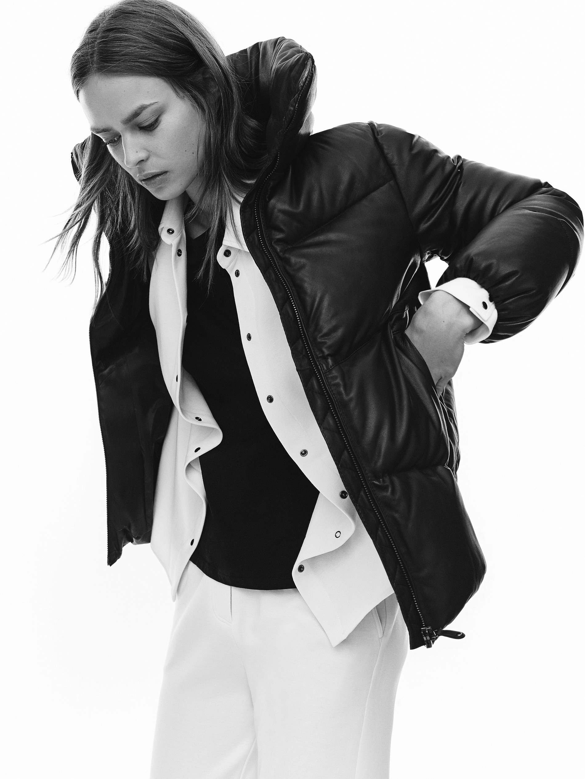 massimo dutti leather jumpsuit