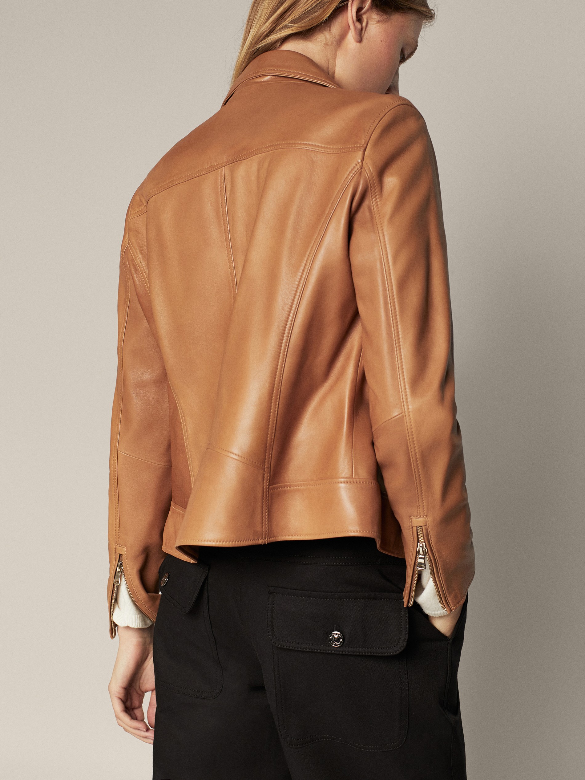 nappa leather jacket womens