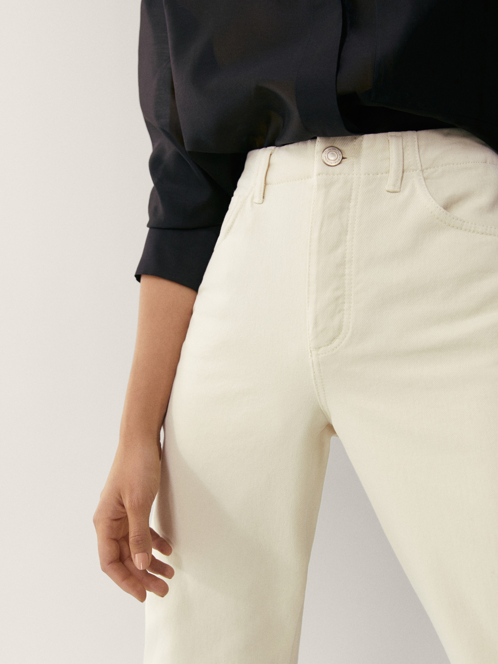 massimo dutti straight leg jeans