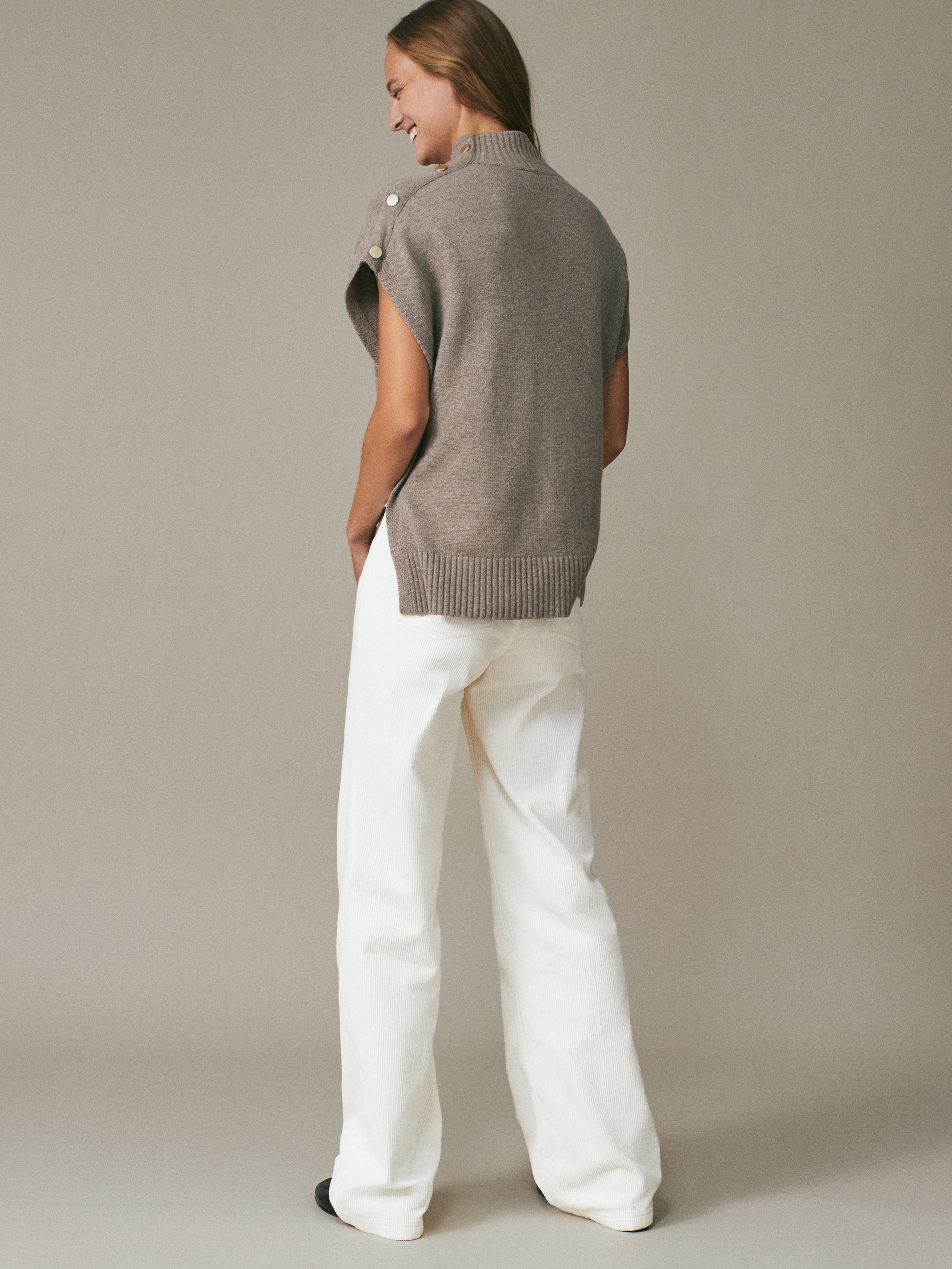 wide leg corduroy trousers