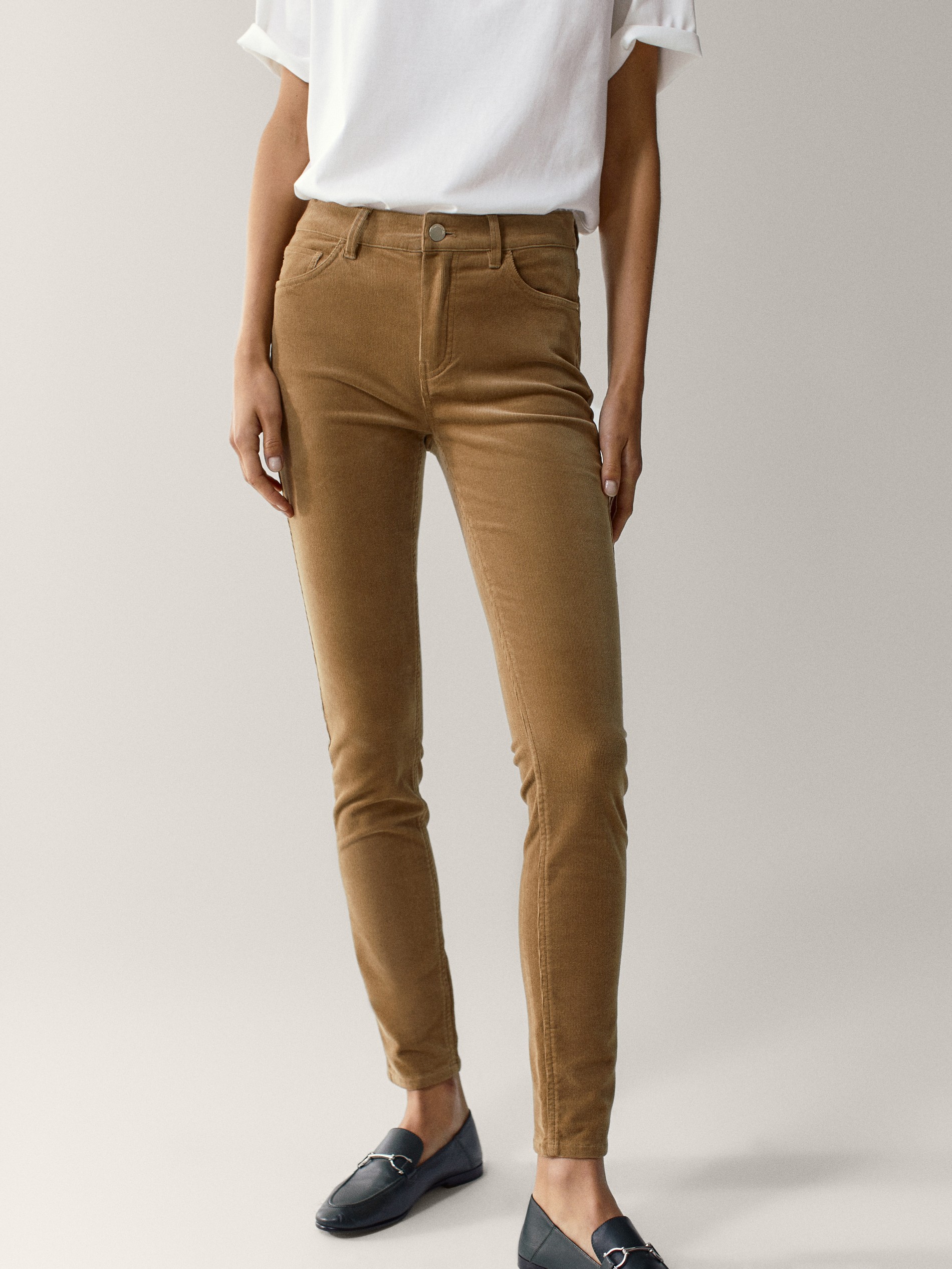 massimo dutti coated jeans