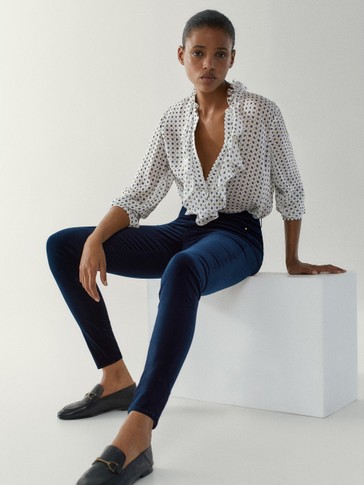 Pantalon velours massimo dutti clearance