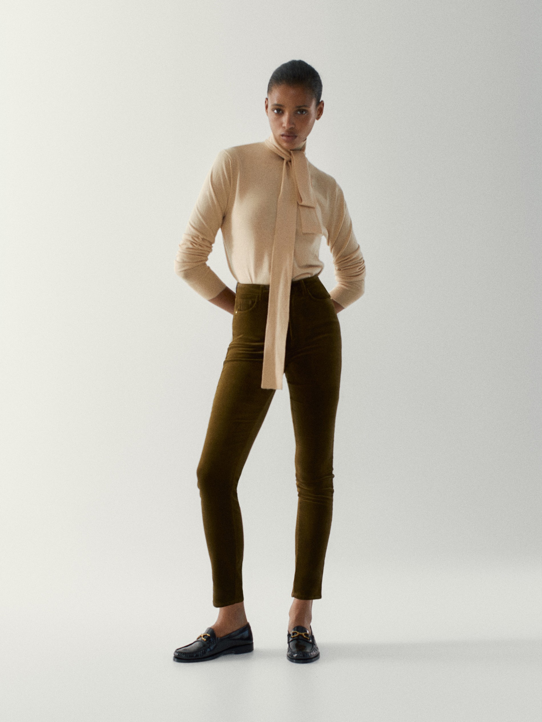 velvet trousers for women