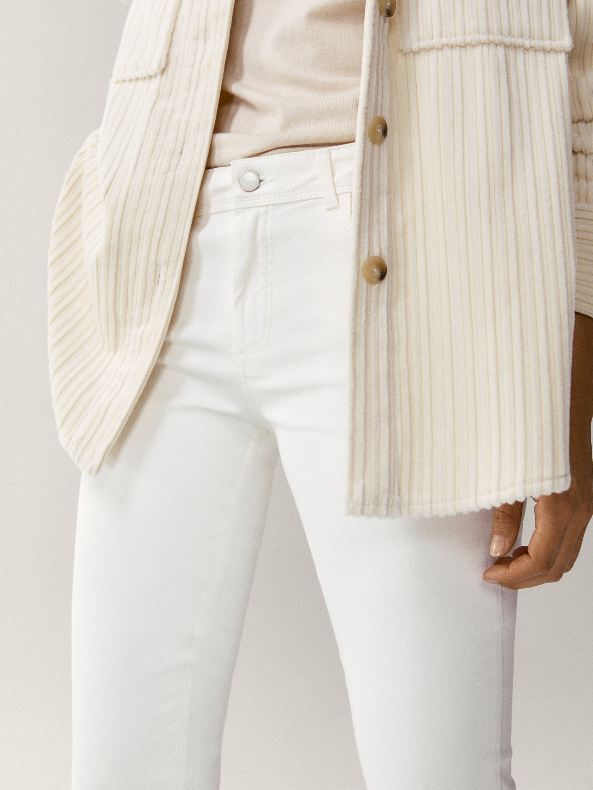 massimo dutti coated jeans