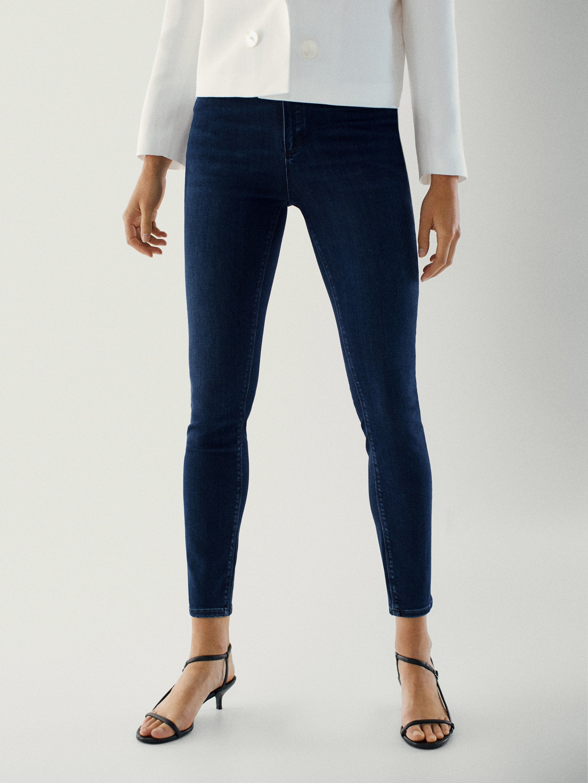 massimo dutti high rise skinny jeans