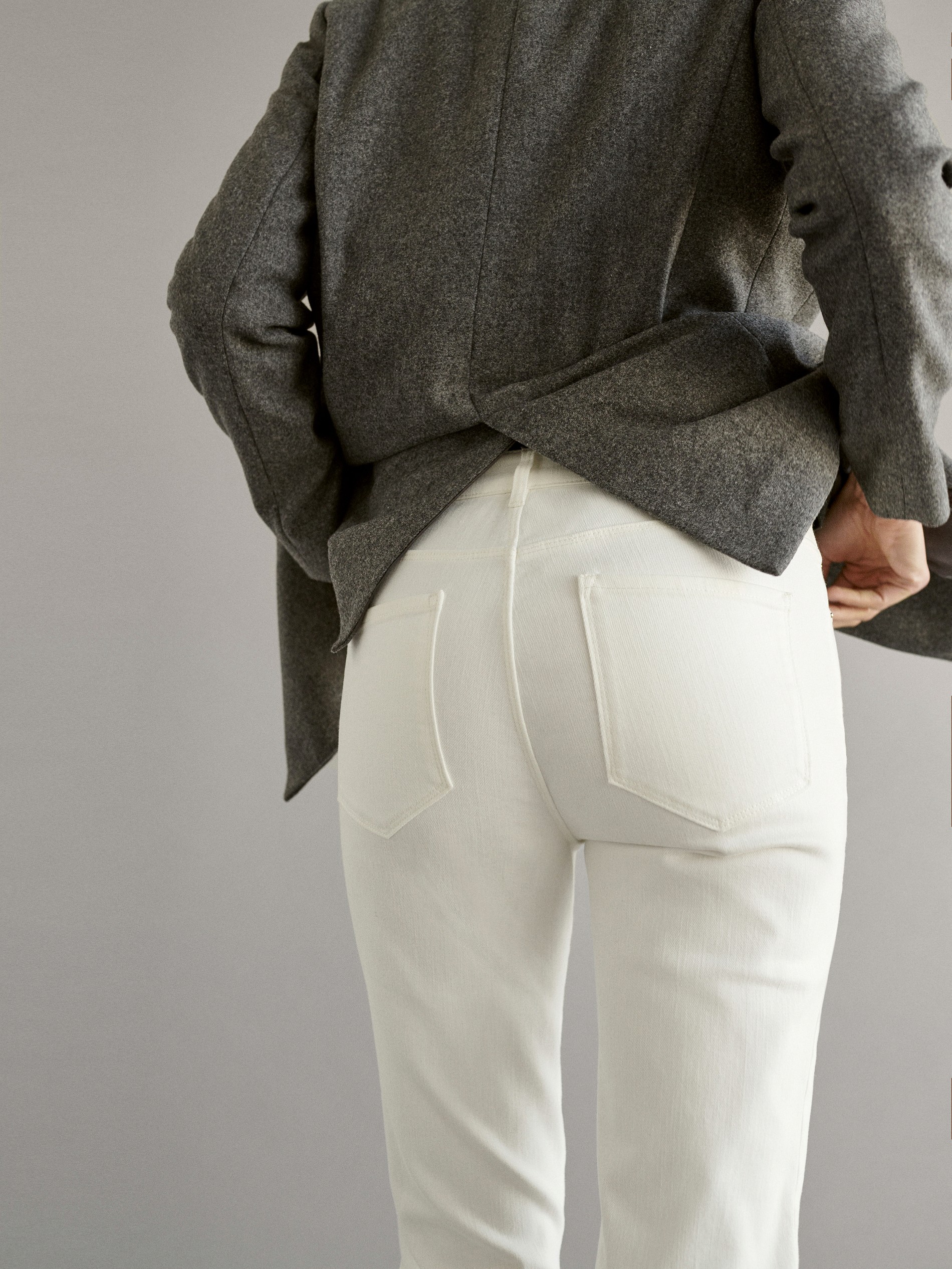massimo dutti coated jeans