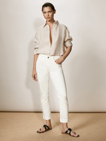 Massimo dutti cropped jeans clearance