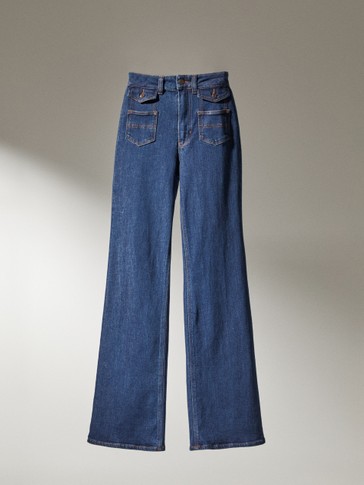 massimo dutti flared jeans
