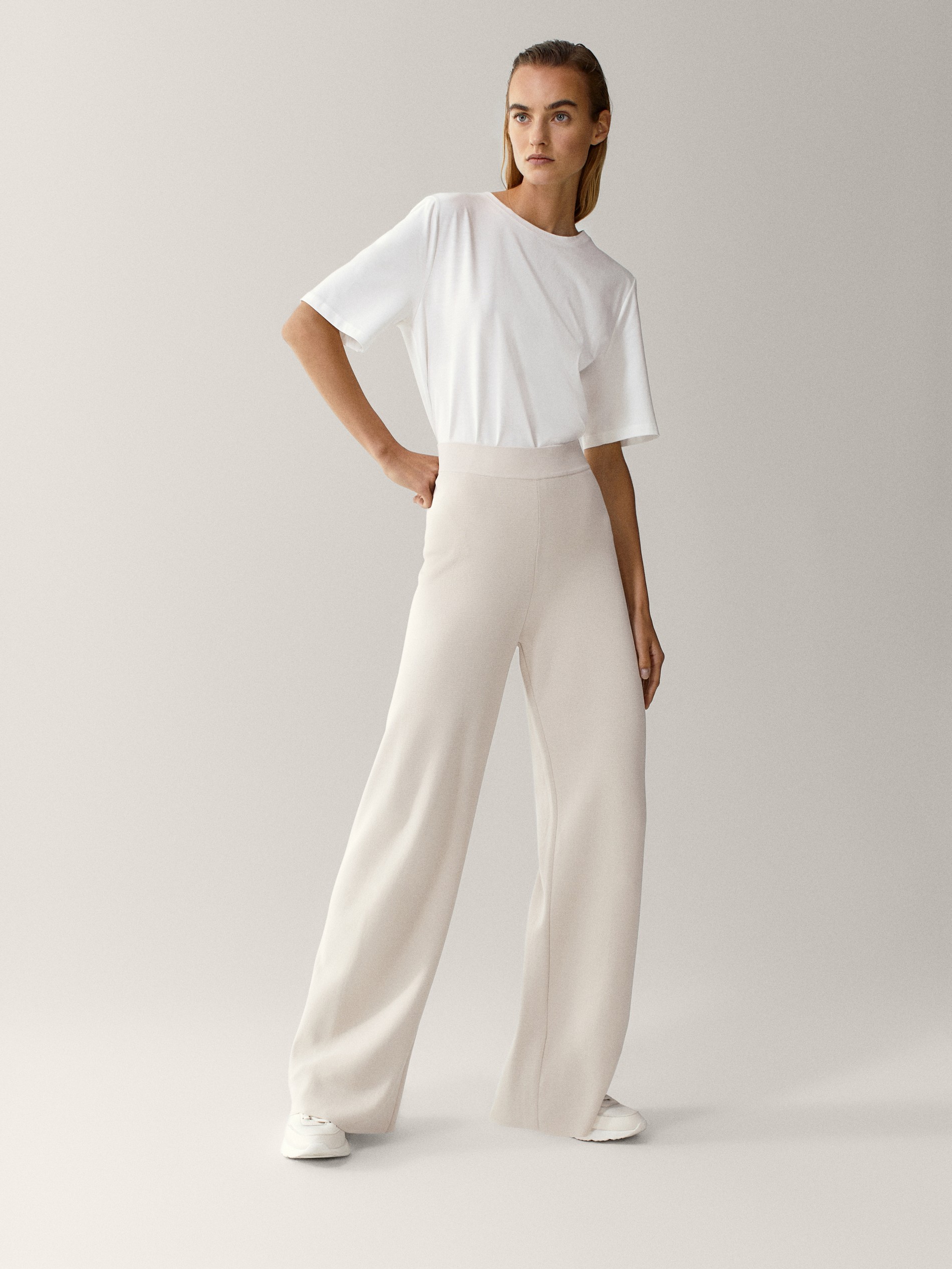 knit trousers - null - Massimo Dutti