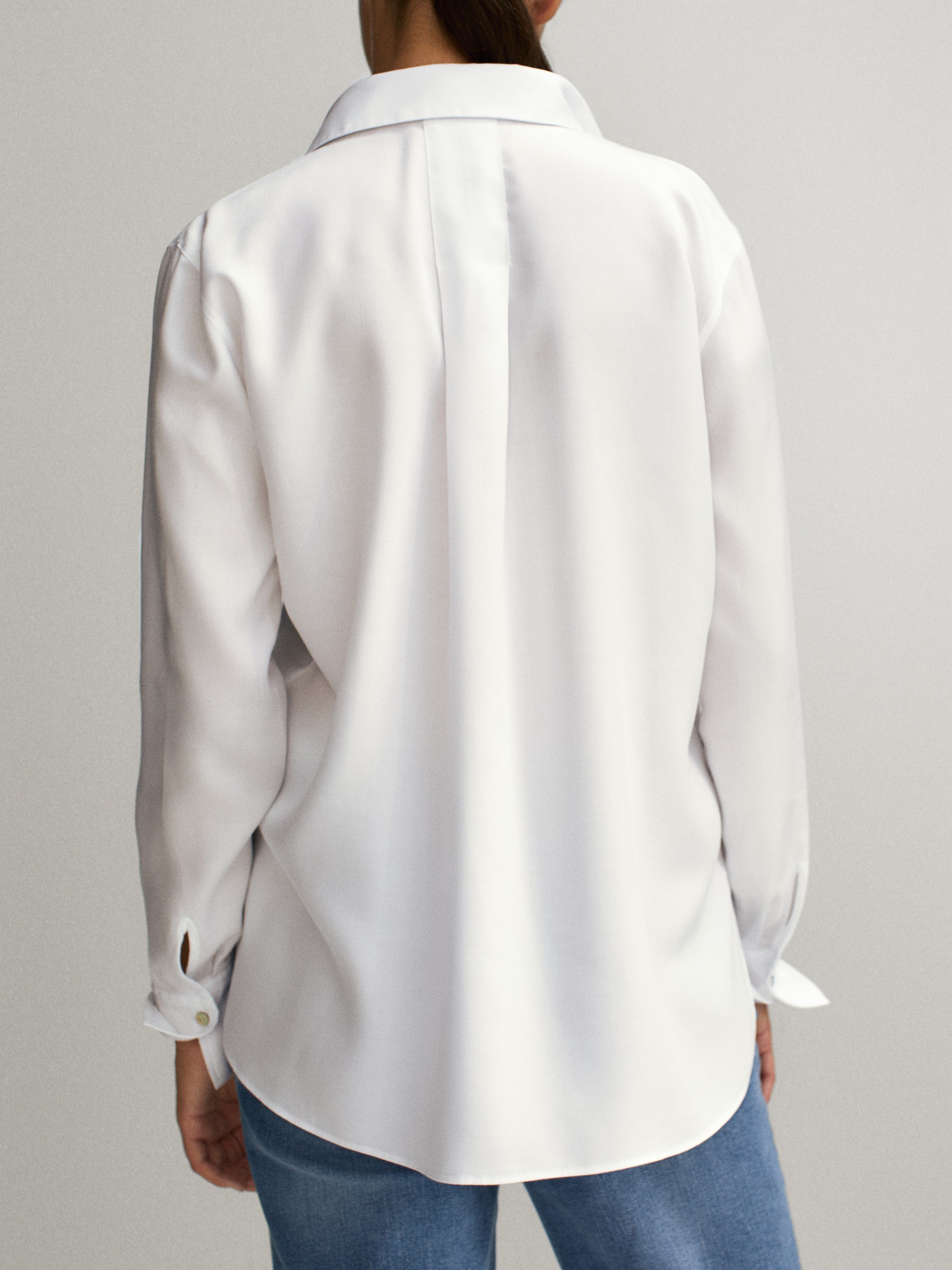massimo dutti lyocell shirt