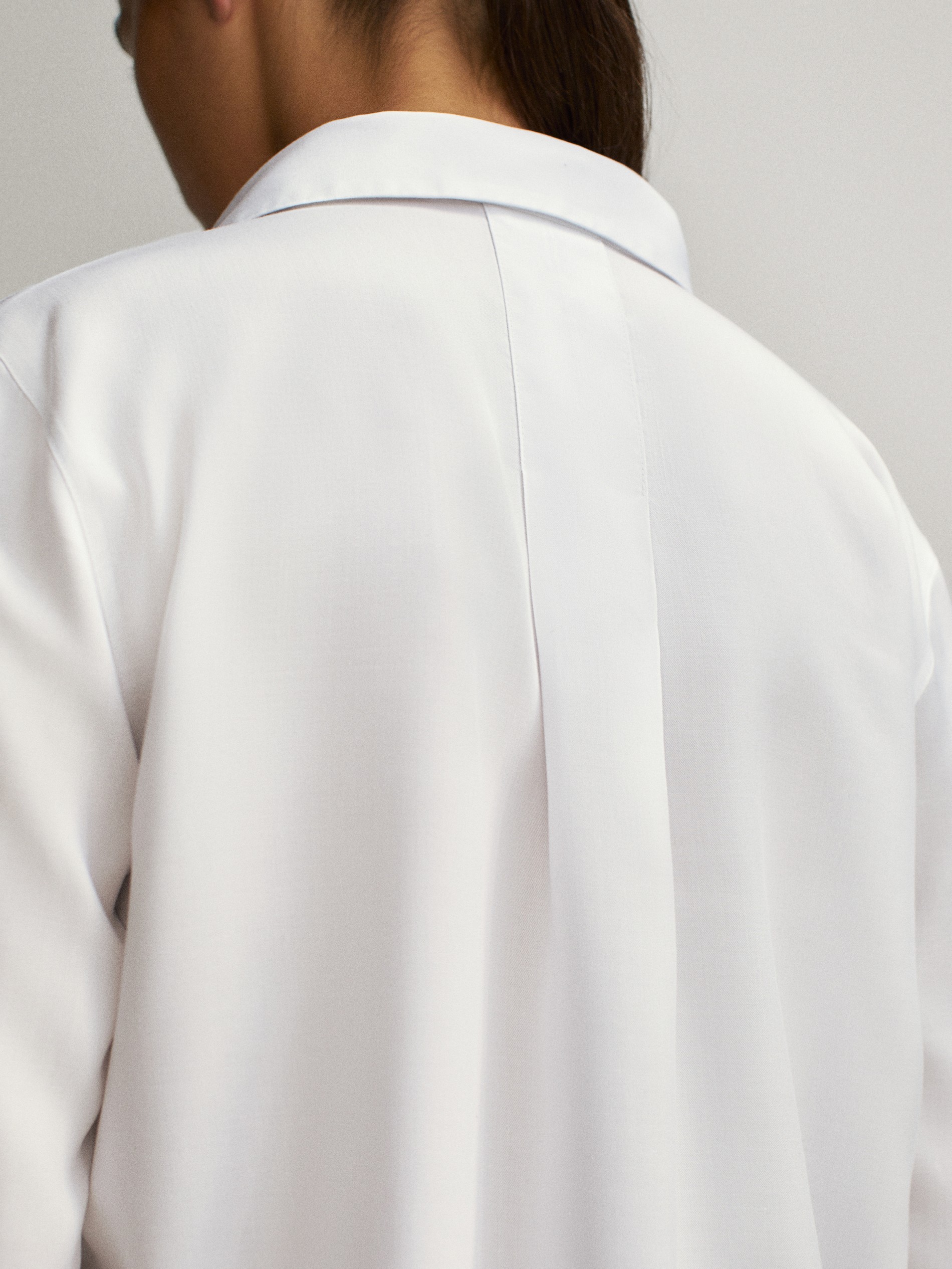 massimo dutti lyocell shirt