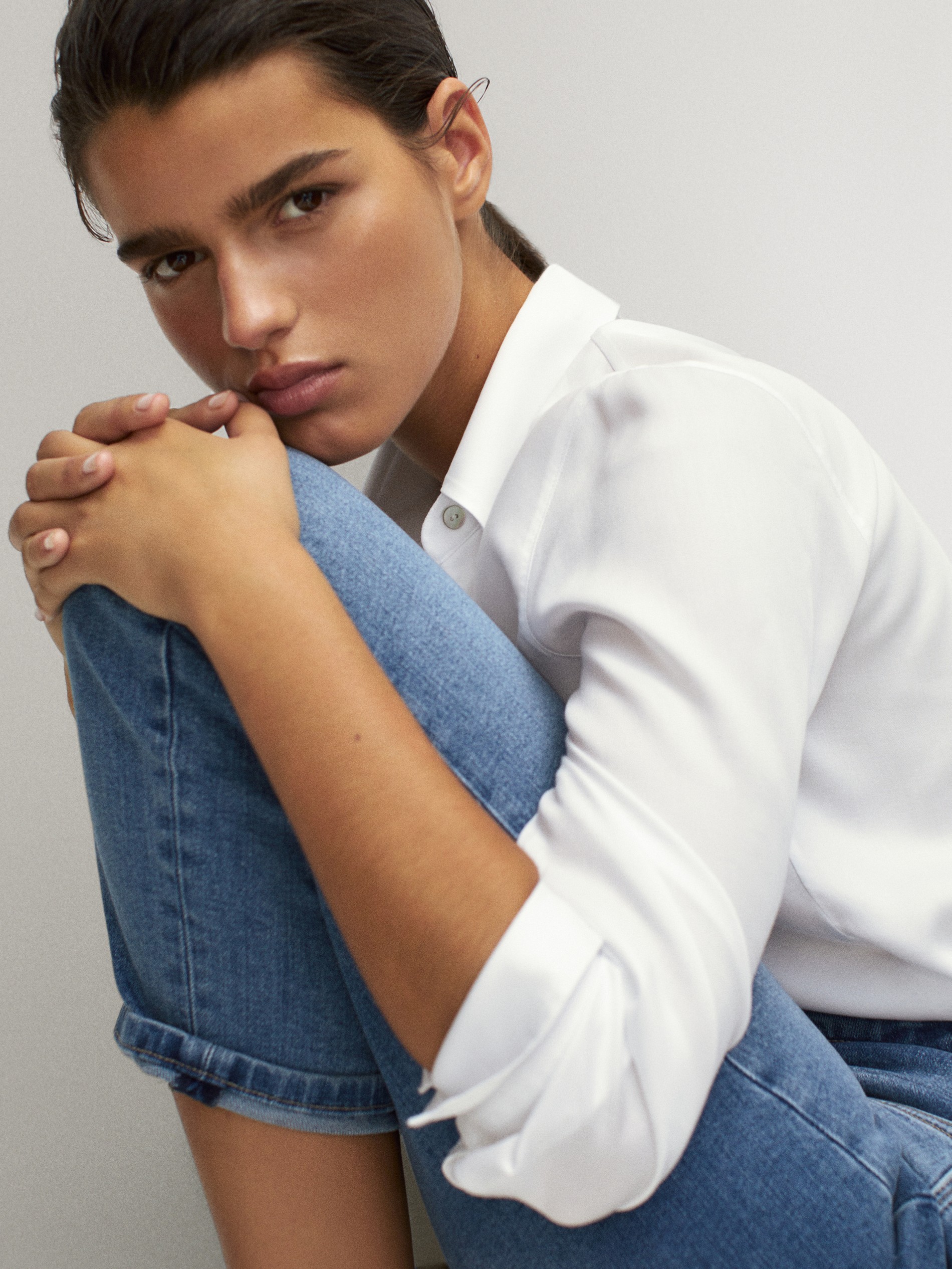 massimo dutti lyocell shirt