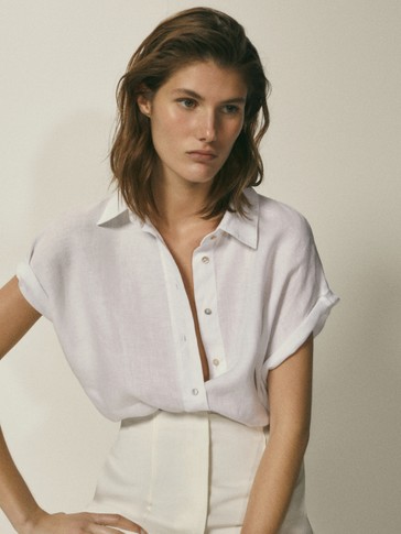 massimo dutti camicie lino