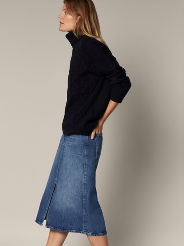 massimo dutti denim dress