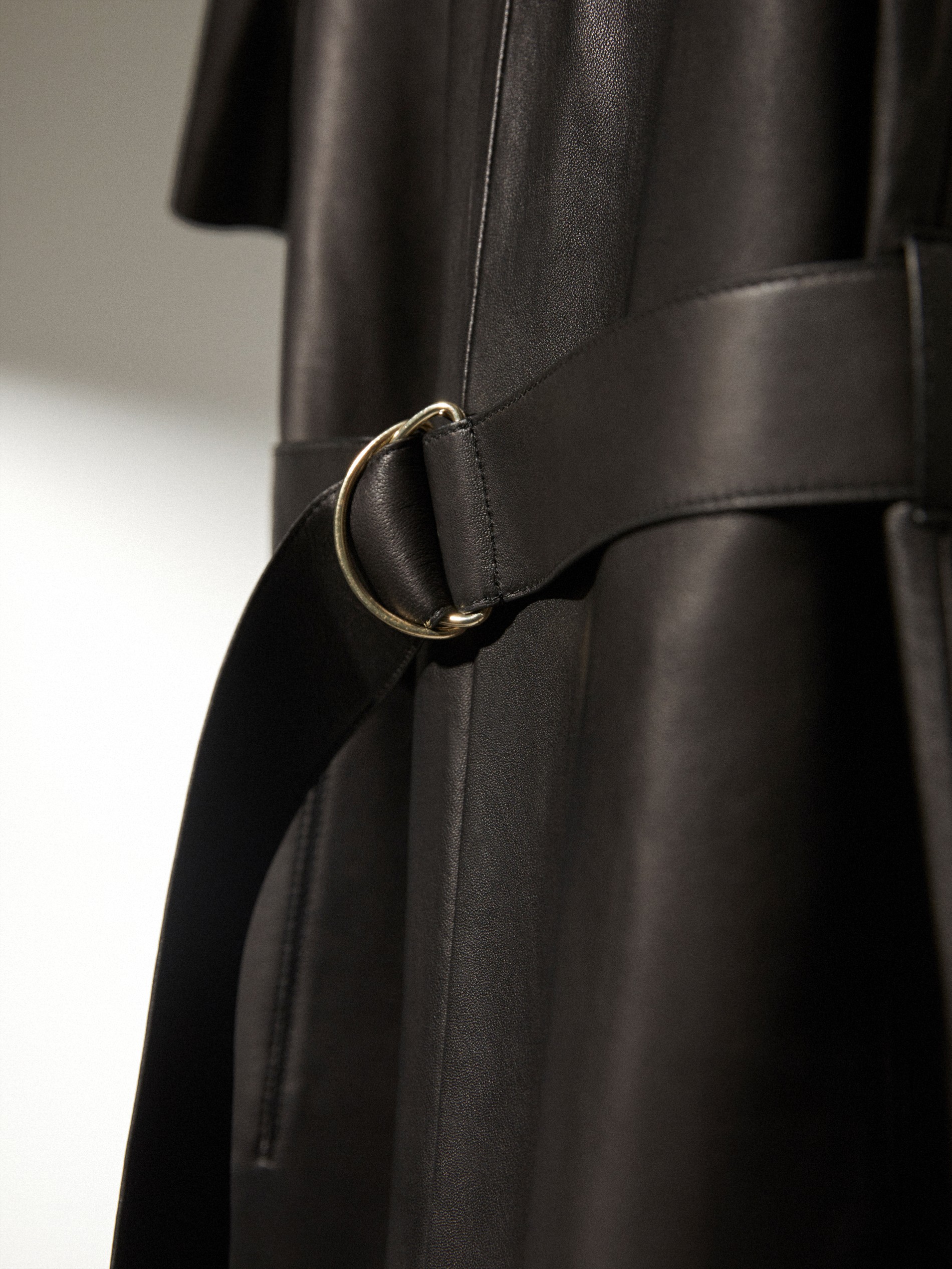 massimo dutti leather jumpsuit