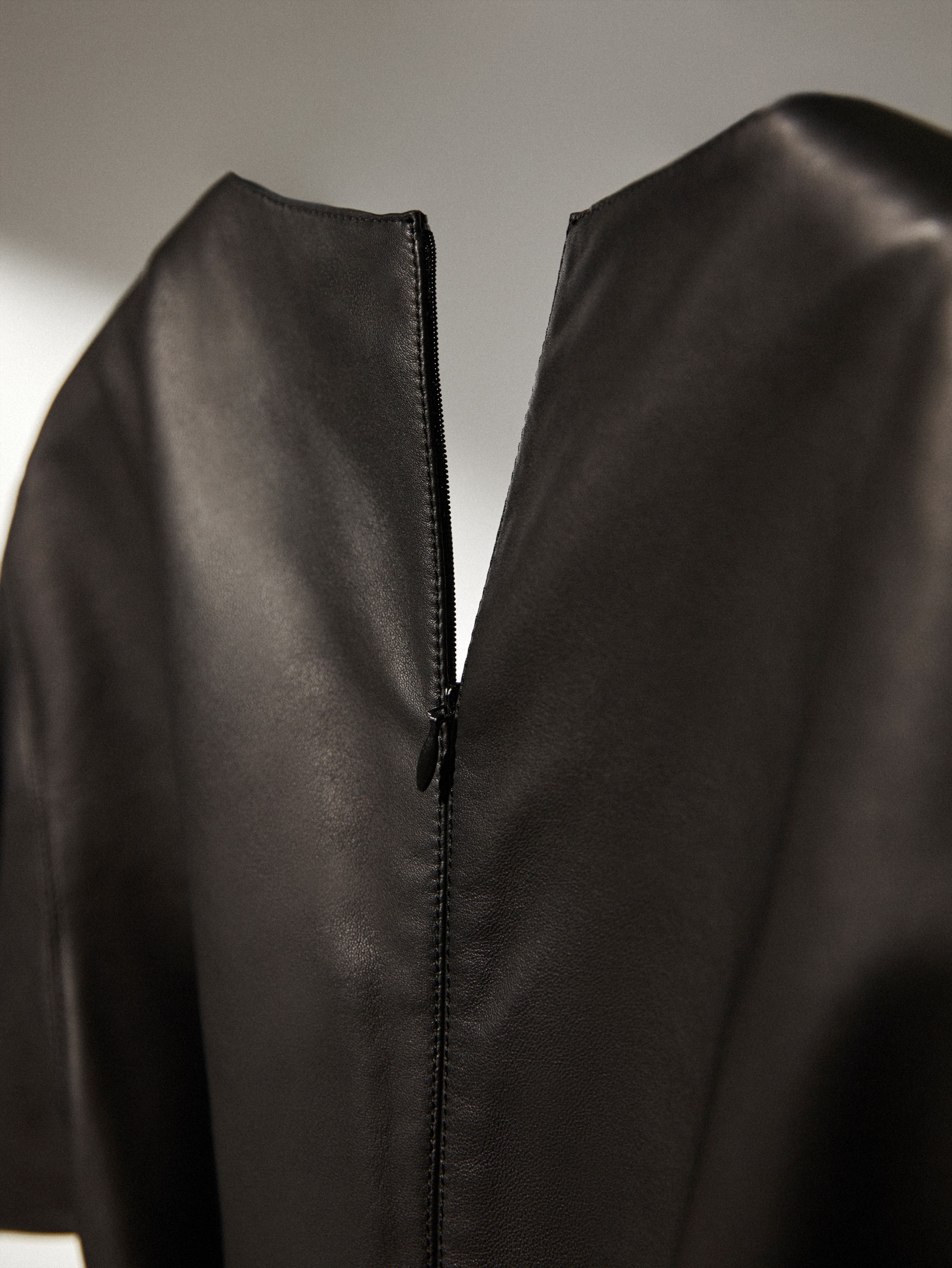 massimo dutti leather jumpsuit