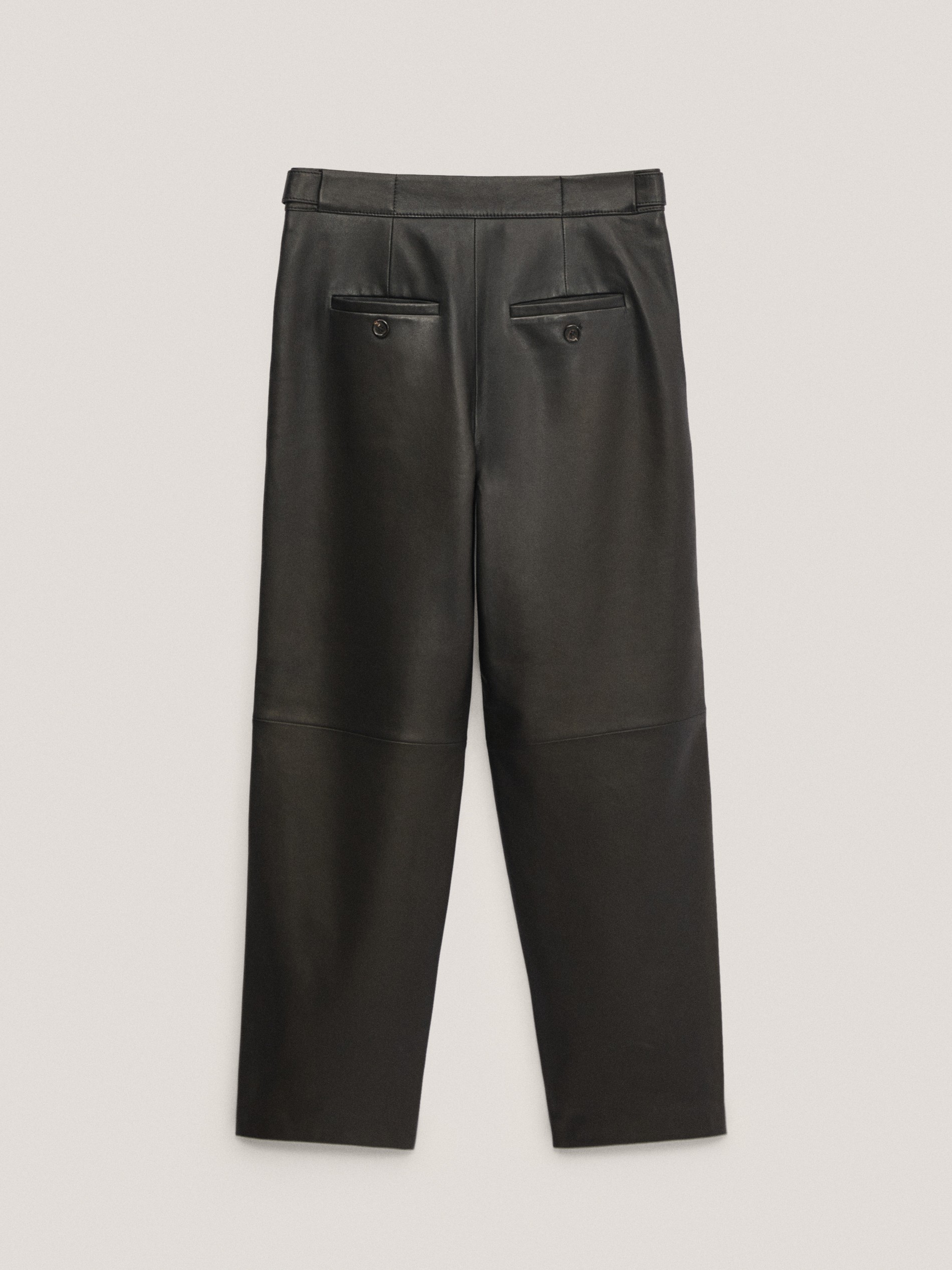 massimo dutti leather pants