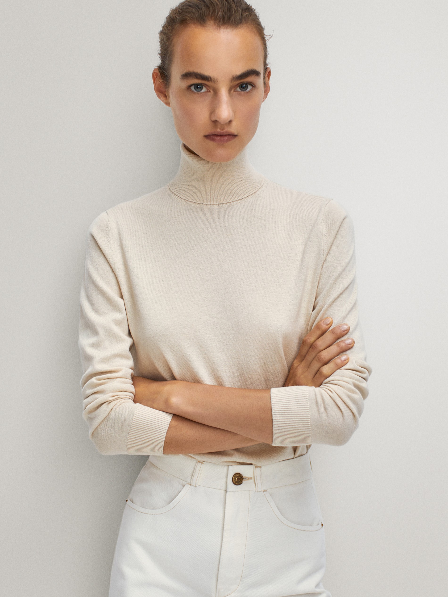 cotton turtleneck sweater