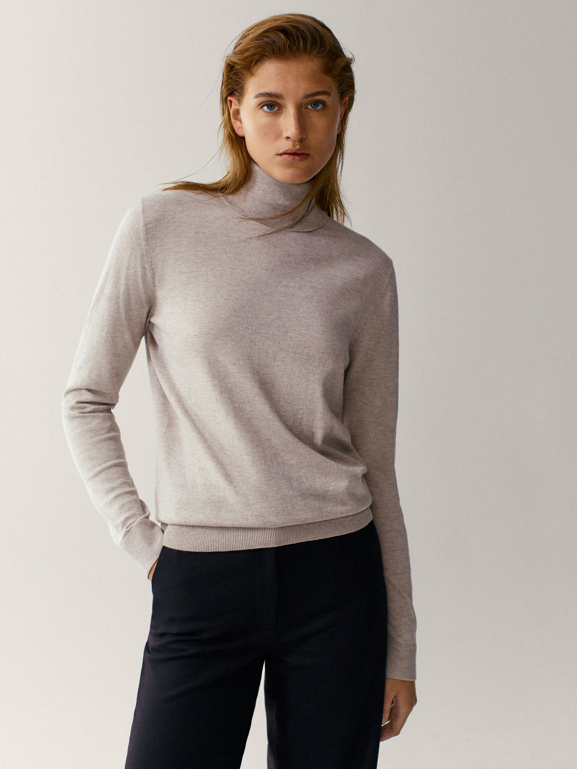 cotton turtleneck sweater