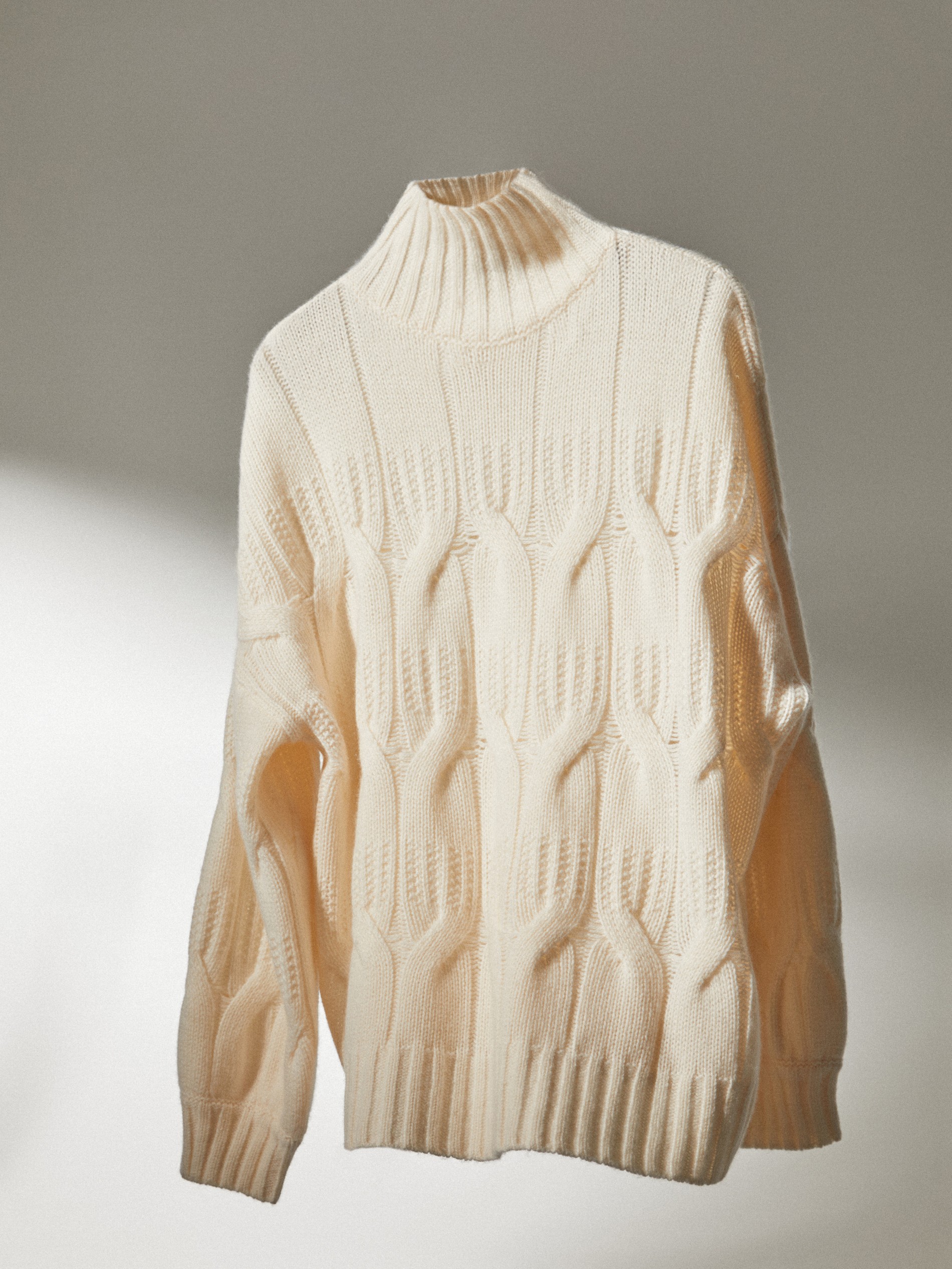 cable knit cape