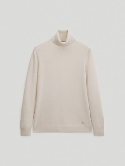 100 Cashmere Turtleneck Sweater Women Massimo Dutti