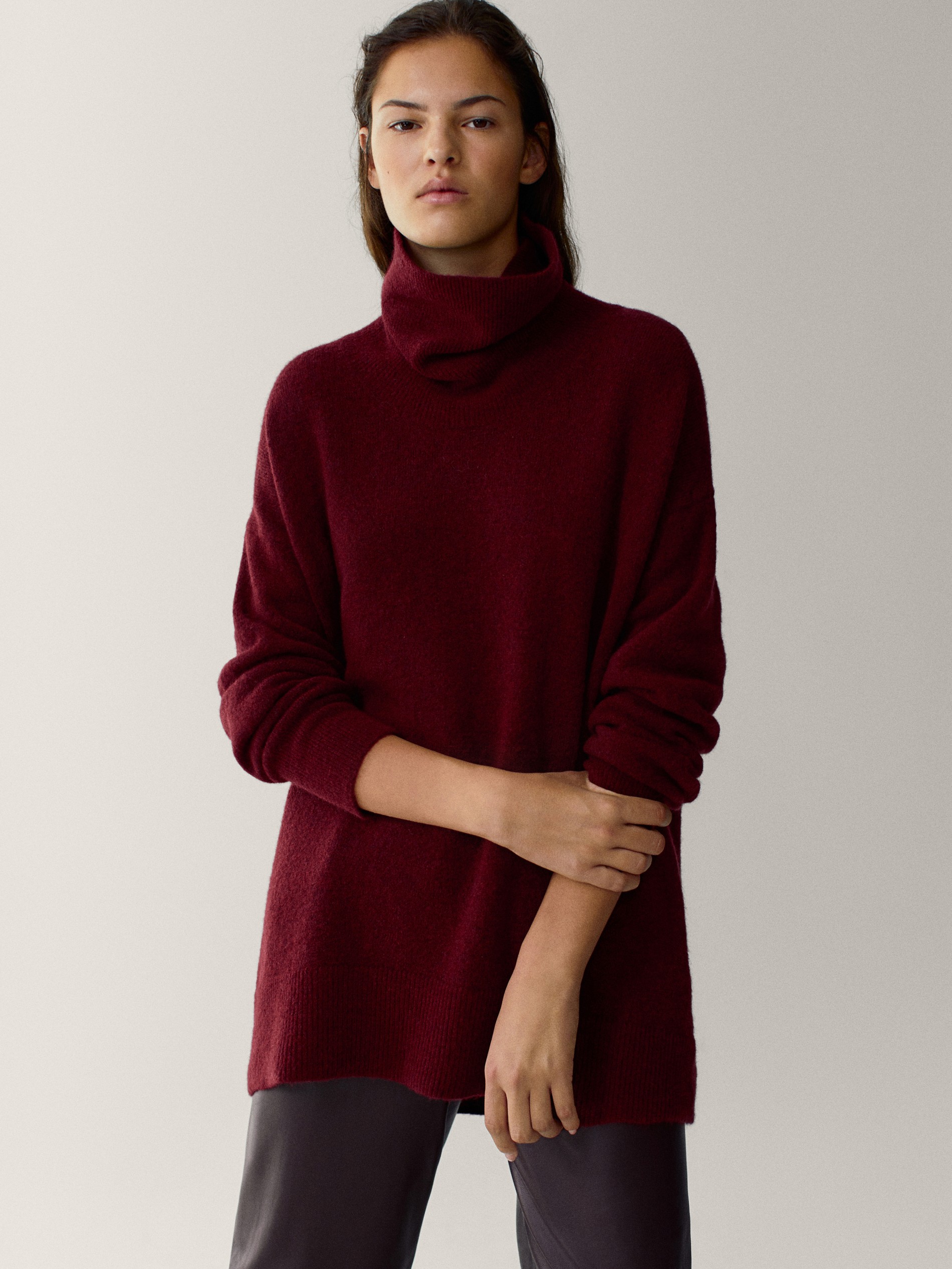 massimo dutti red sweater
