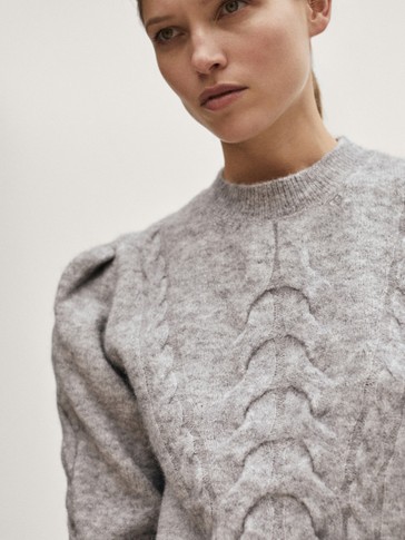 Massimo dutti cable knit sweater Clearance