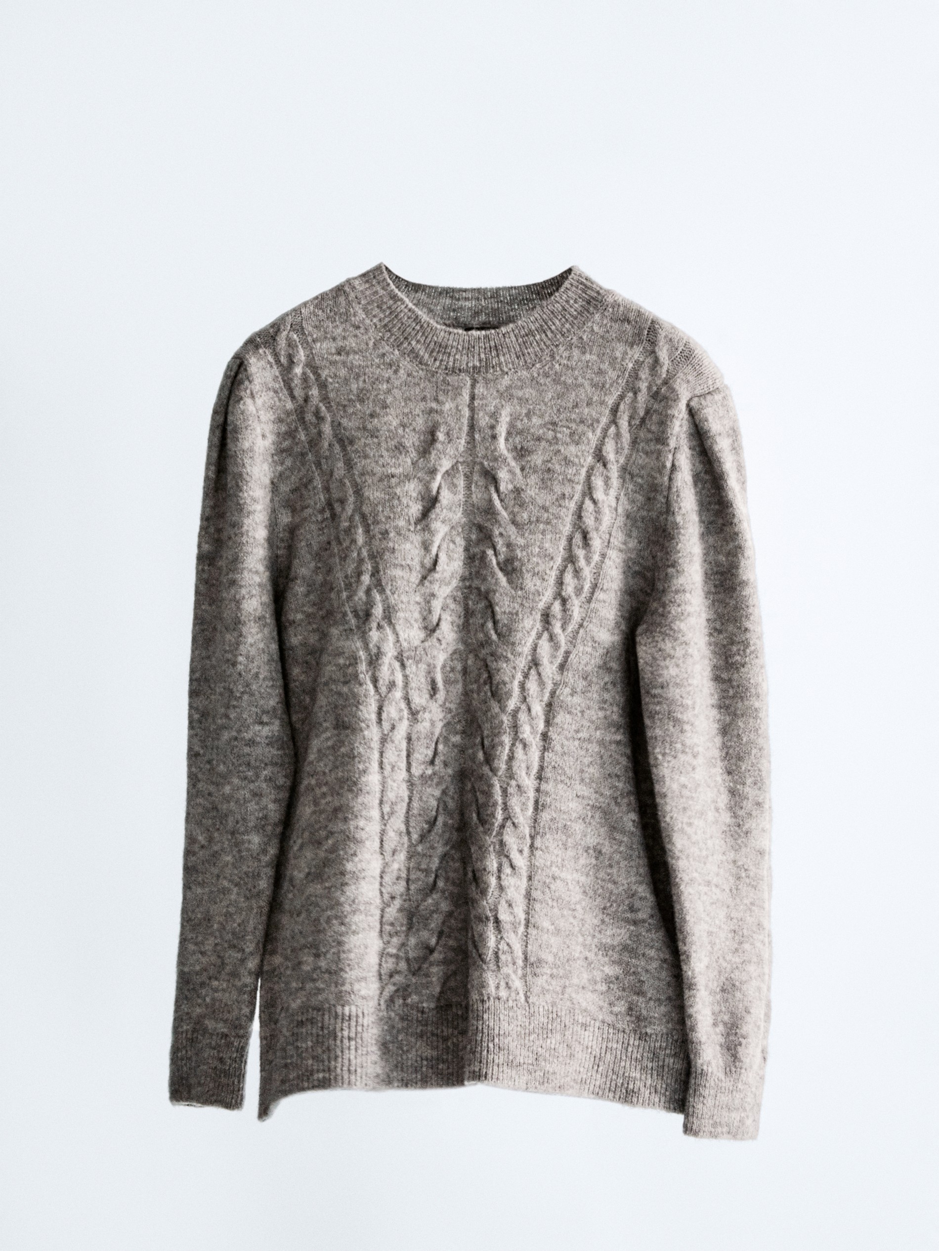 massimo dutti cable knit sweater