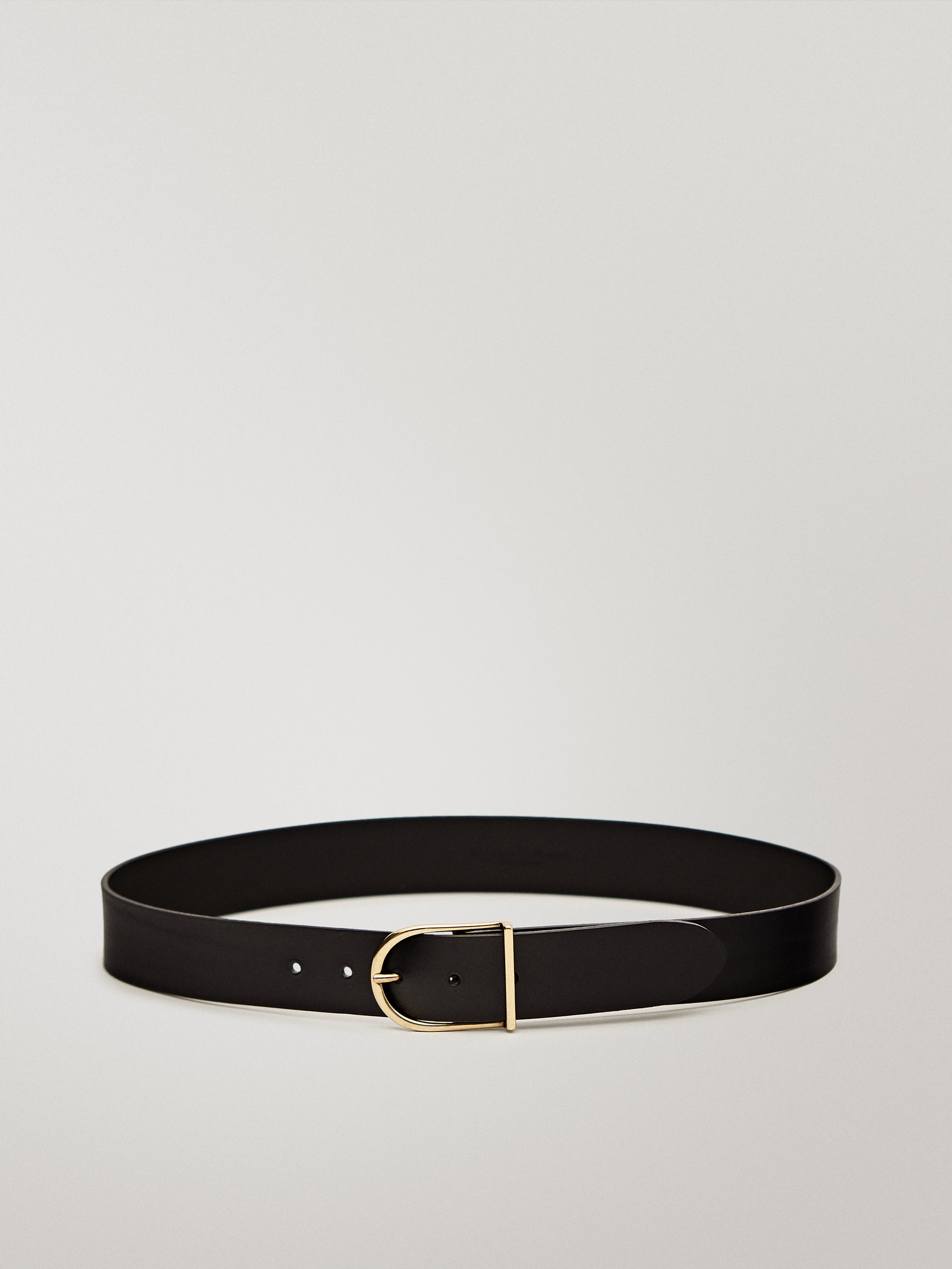 double buckle black belt