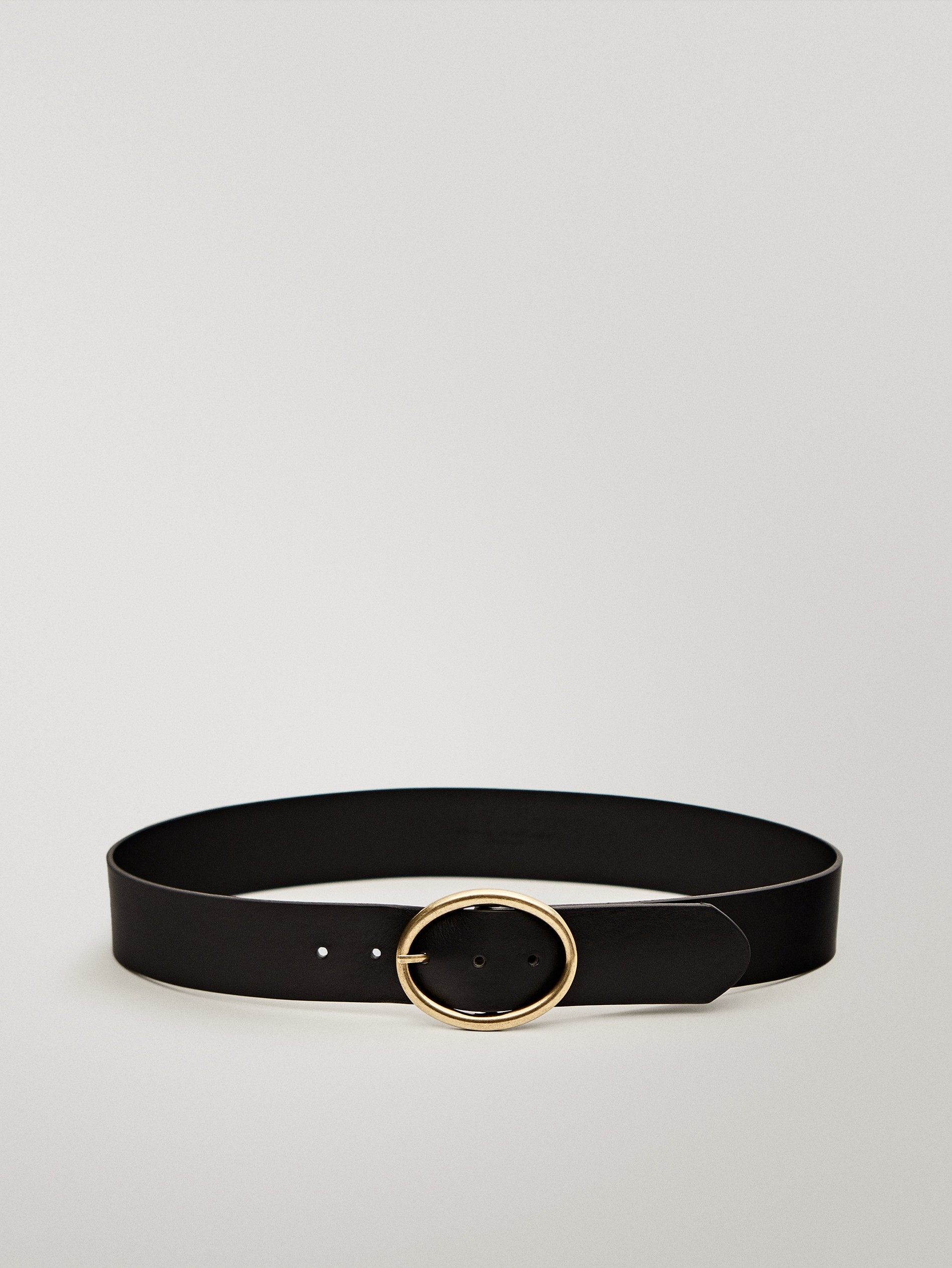 oval belt buckle