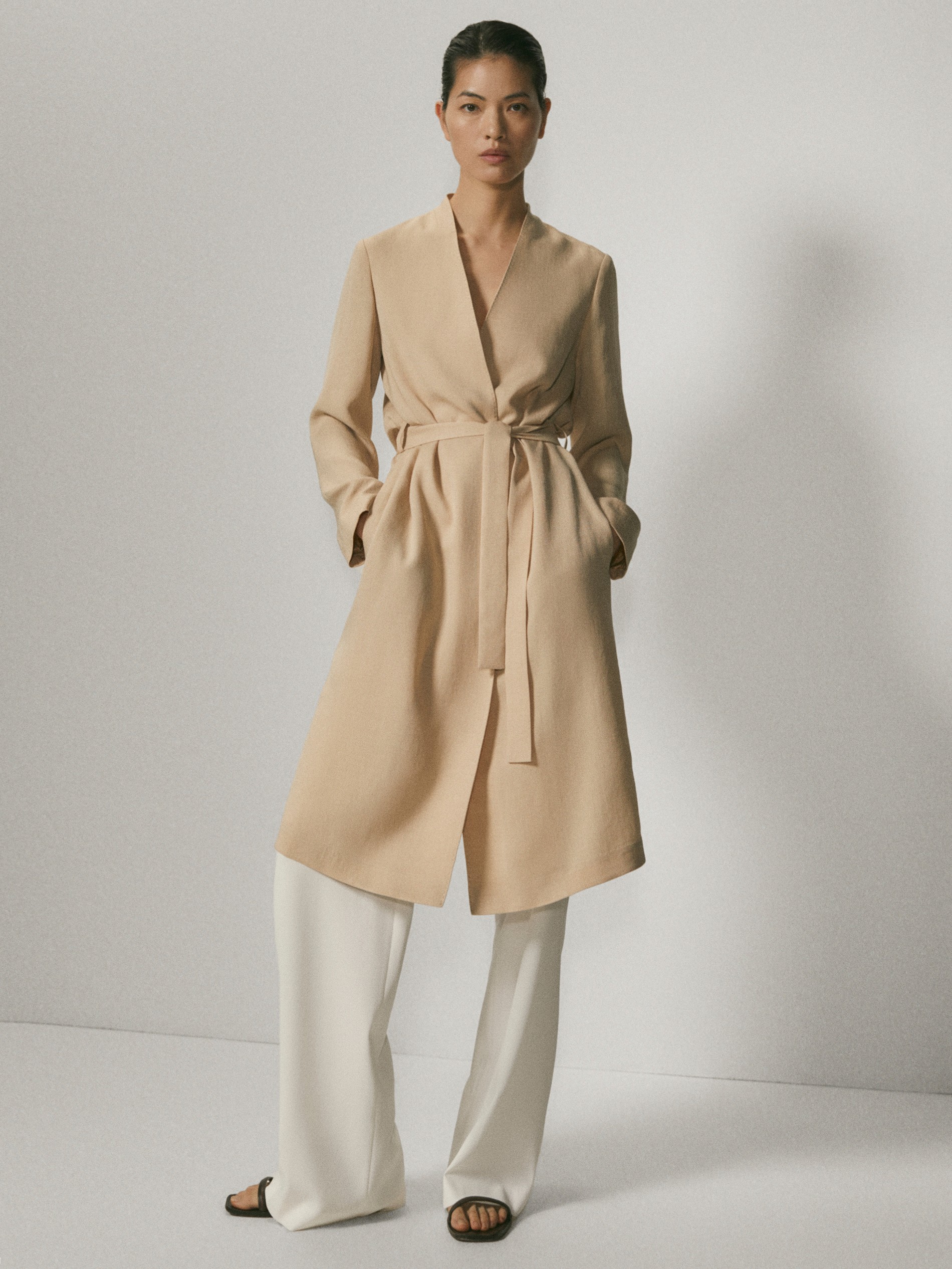 massimo dutti checked coat