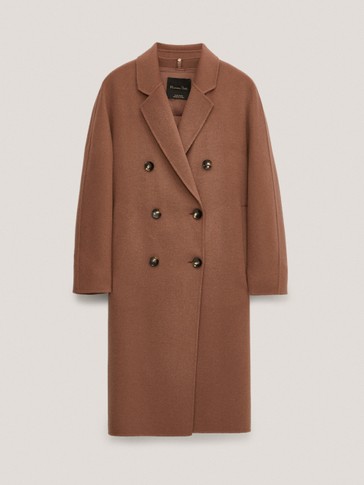 Artisanal wool coat with inner waistcoat clearance