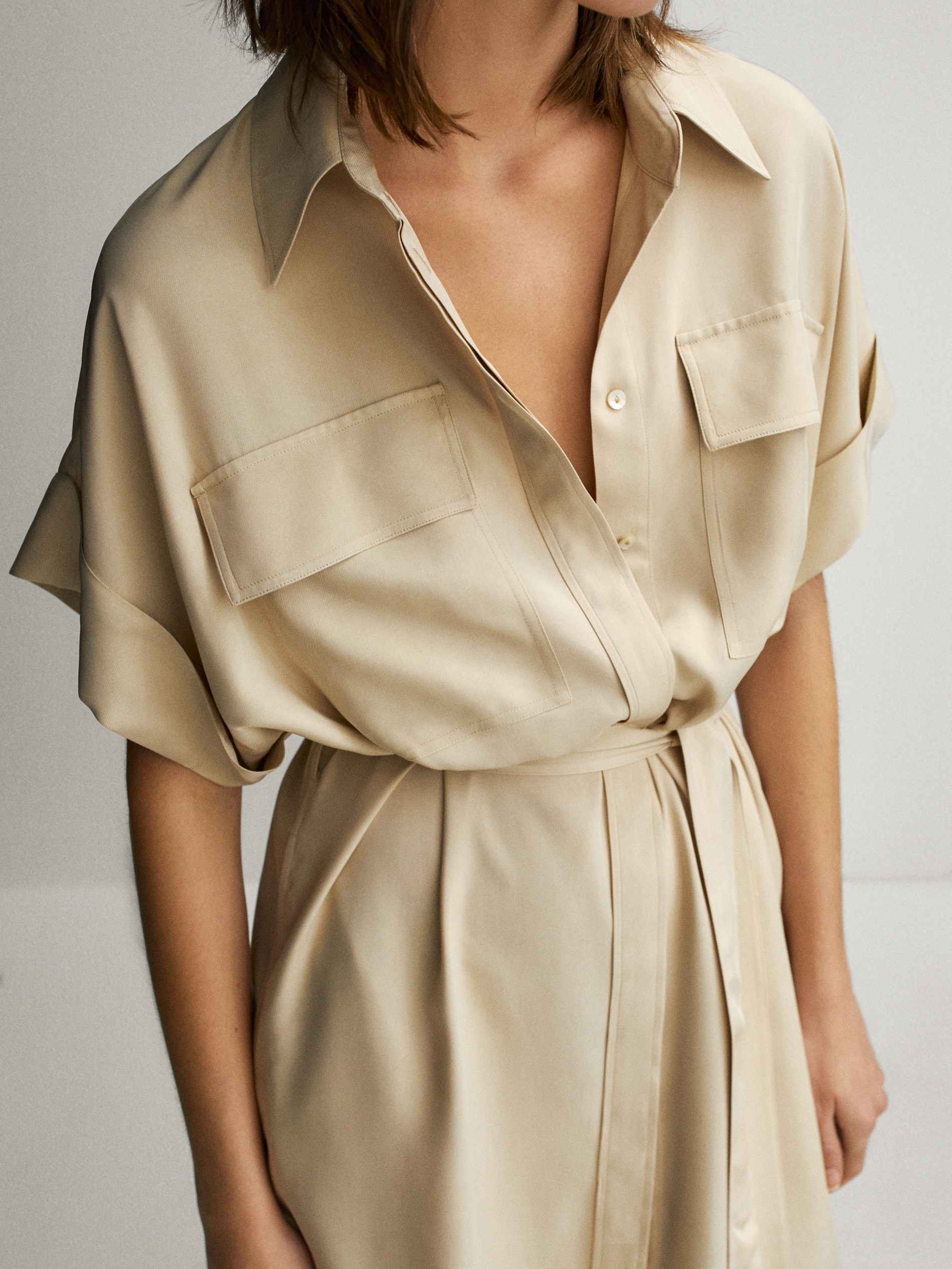 massimo dutti shirt dress