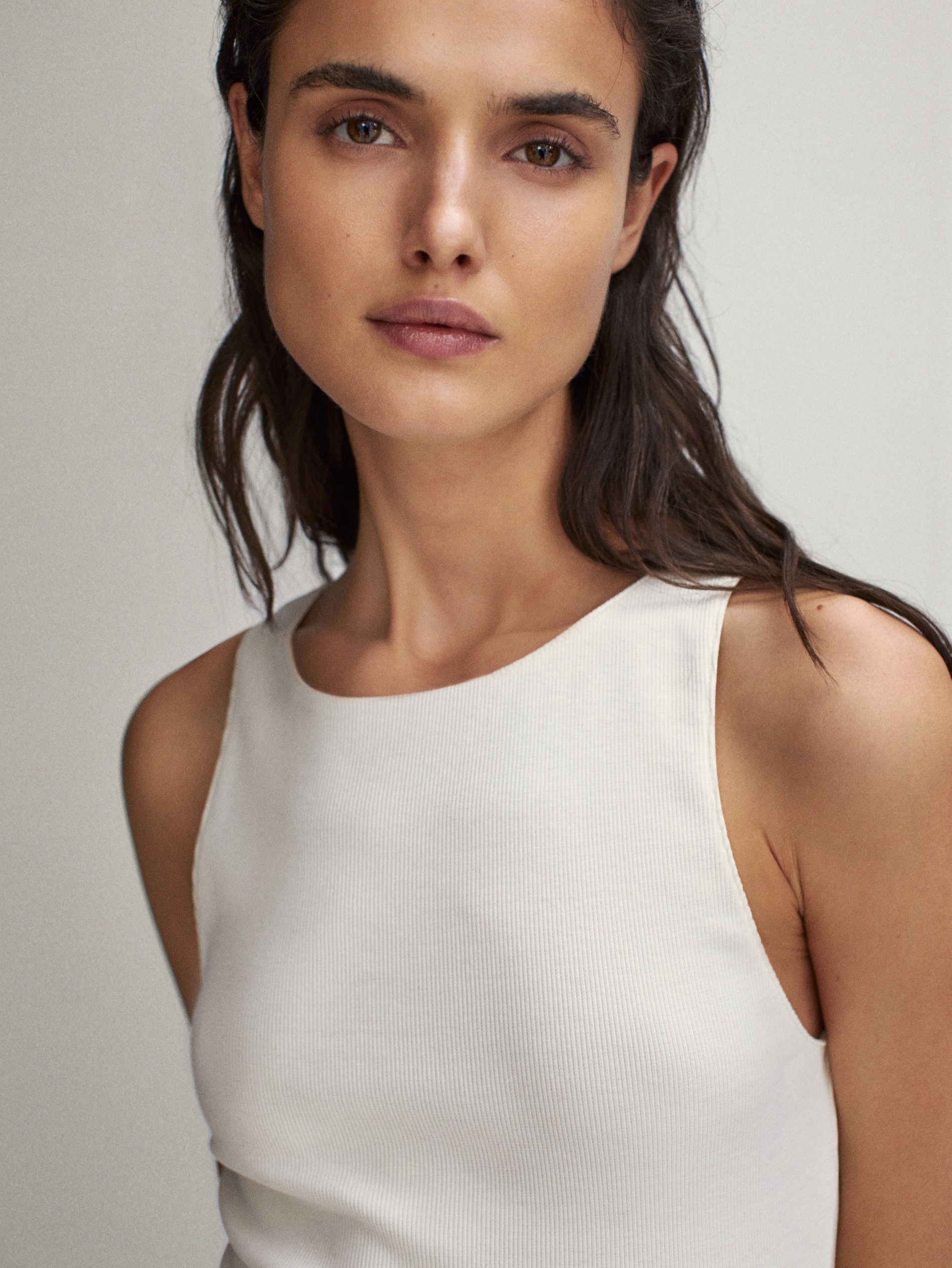 pleated halter neck dress