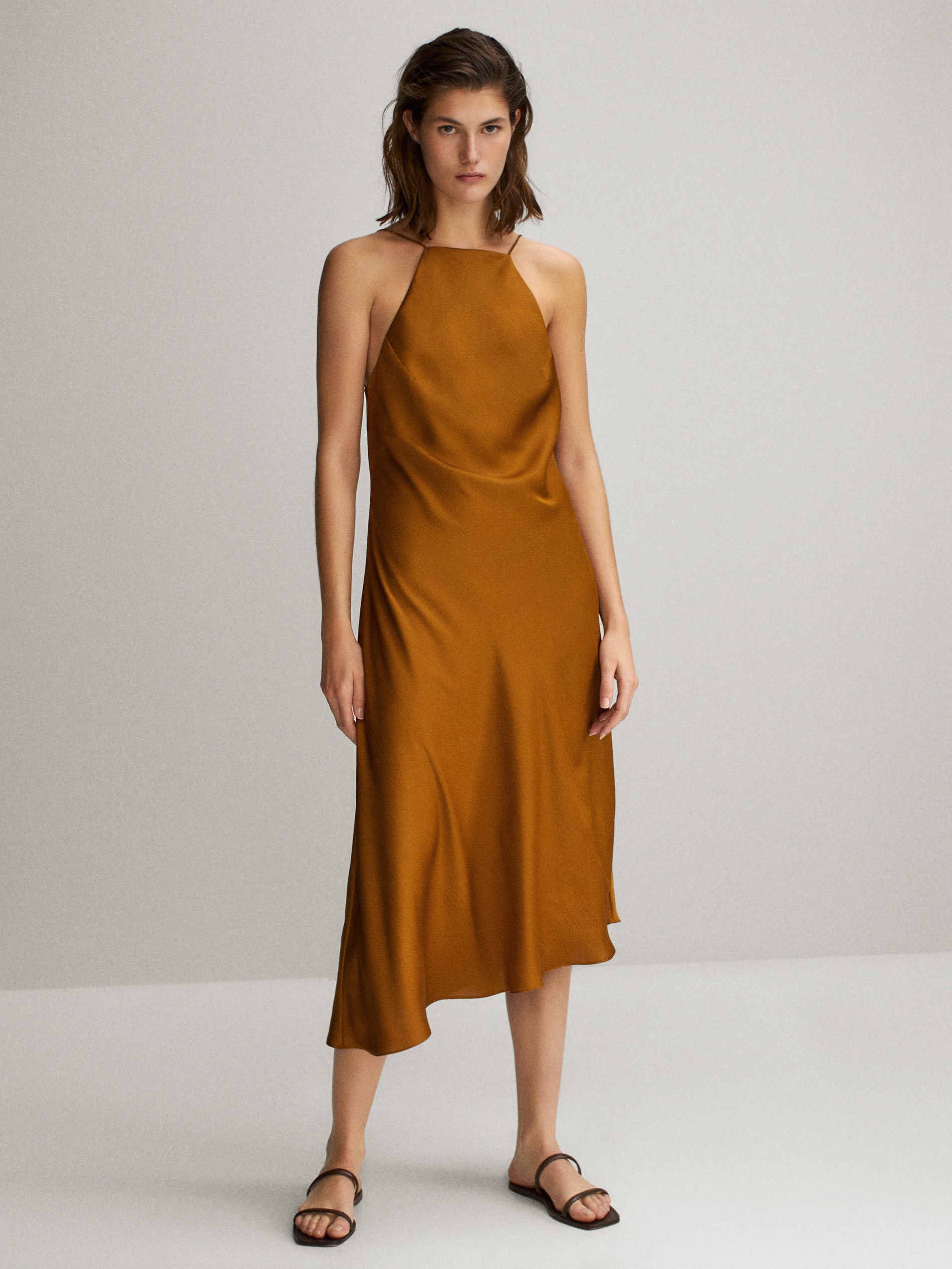yellow camisole dress