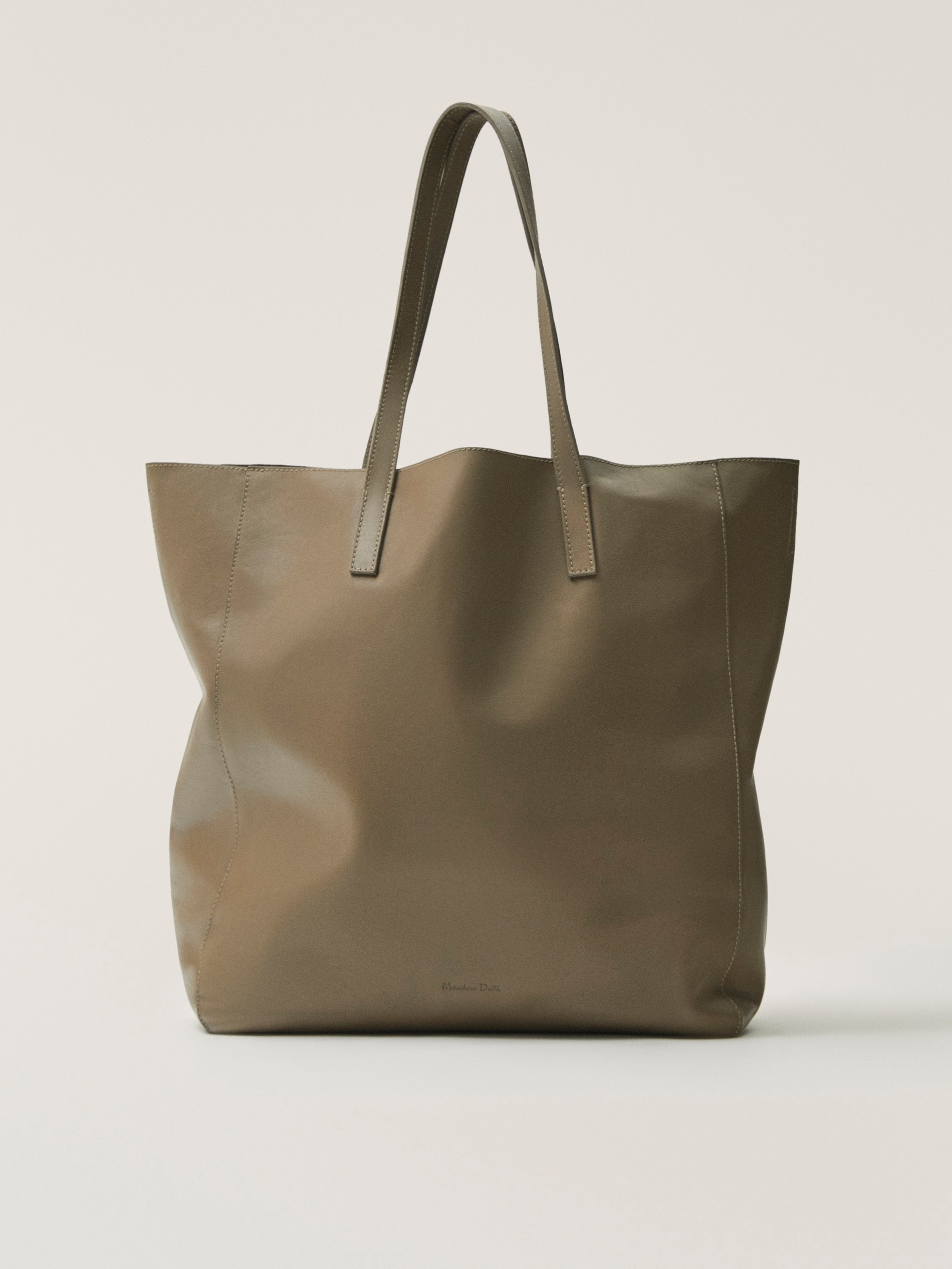 massimo dutti nappa tote bag