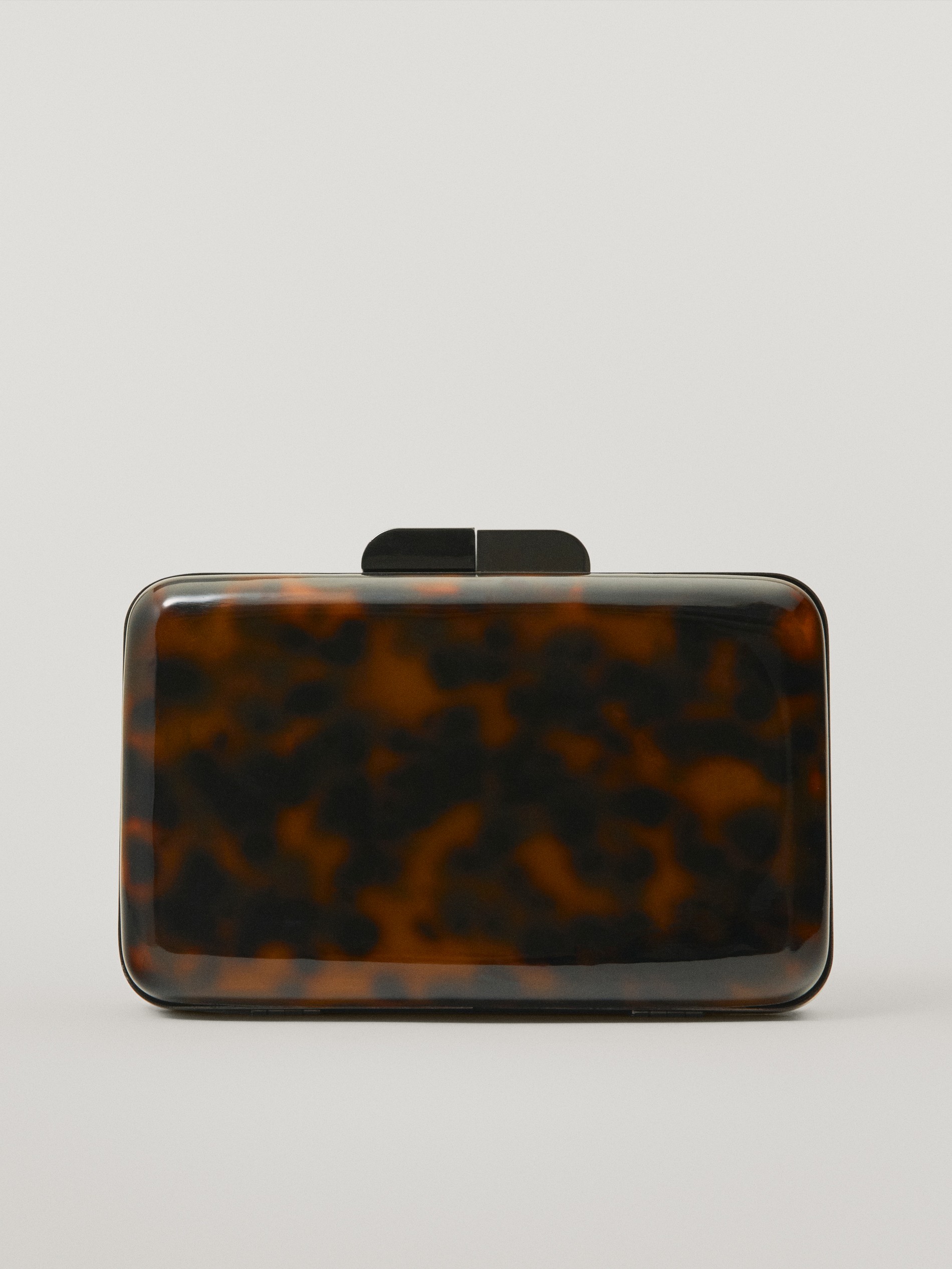 zara tortoiseshell clutch