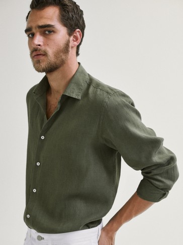 massimo dutti camicie lino
