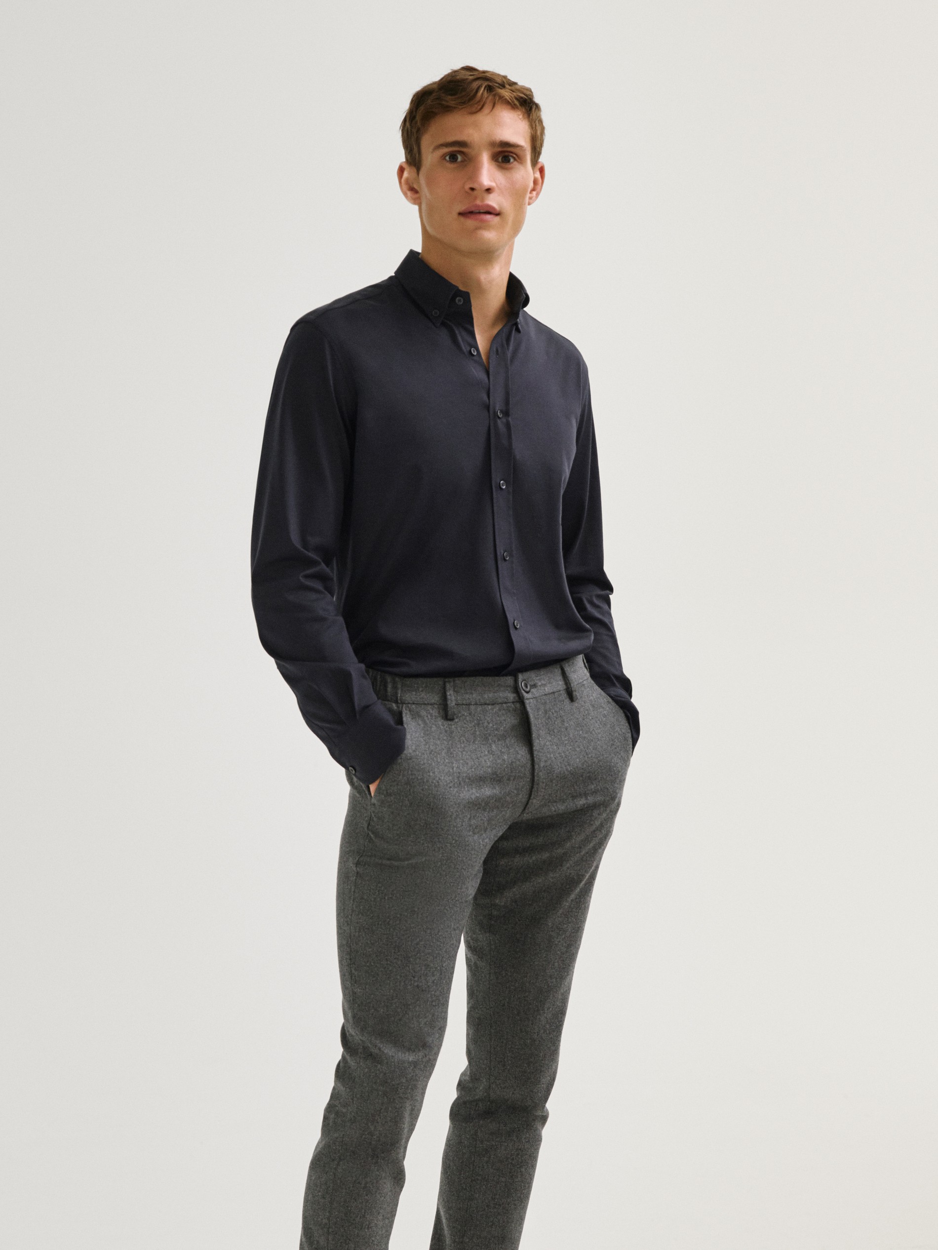 100 cotton slim fit shirts