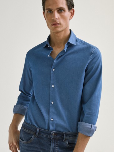 Massimo dutti denim shirt Clearance