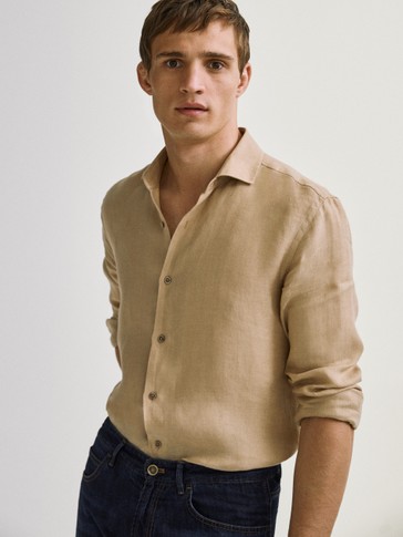 massimo dutti camicie lino