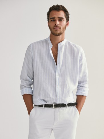 massimo dutti camicie lino