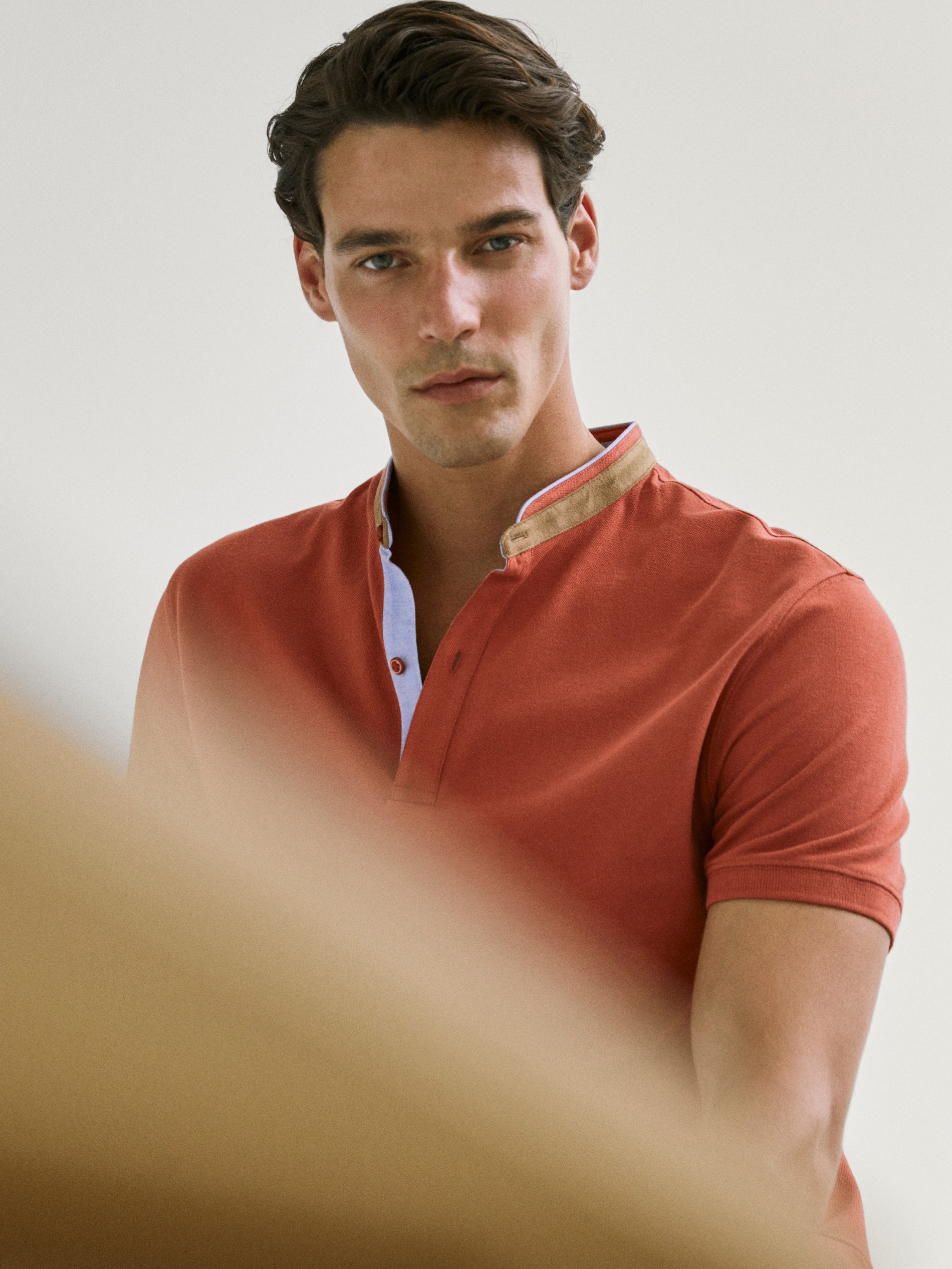 polo cuello mao massimo dutti